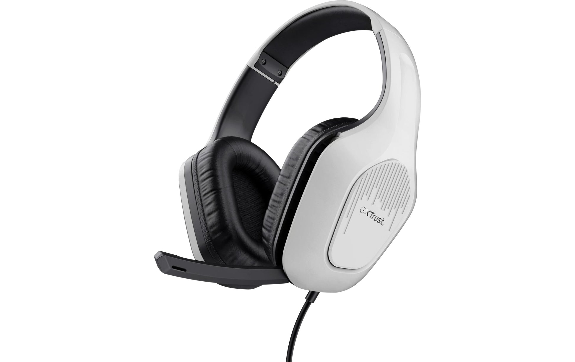 Trust GXT415 Zirox Gaming-Headset – Over-Ear, Stereo, Kabelgebunden, 3,5 mm Klinke, Weiss