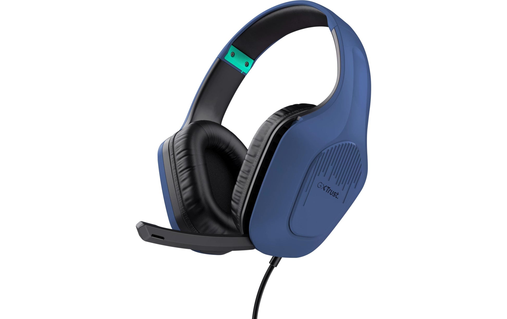 Trust GXT415 Zirox Gaming-Headset – On-Ear, Stereo, Kabelgebunden, 3,5 mm Klinke, Blau