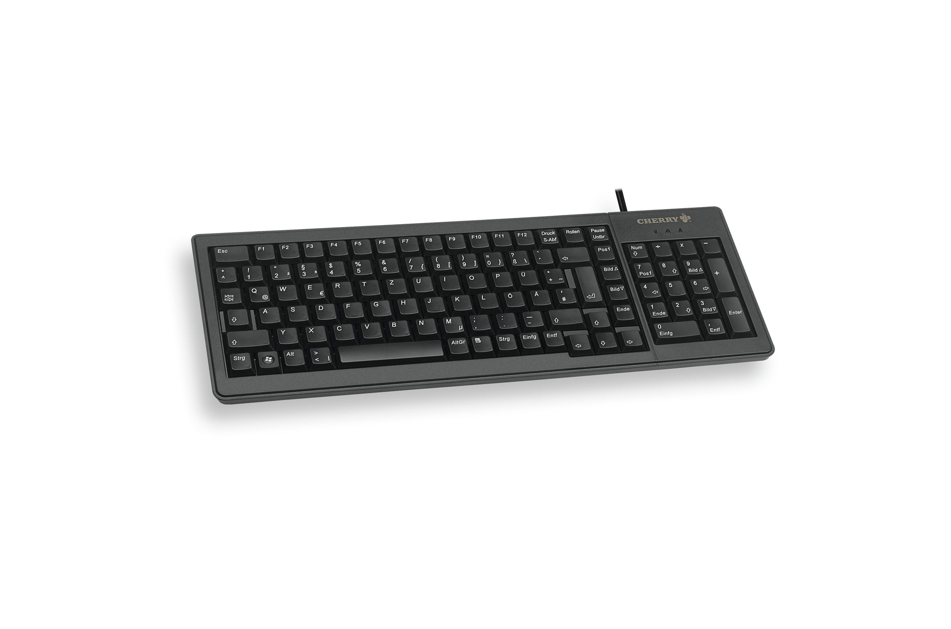 CHERRY G84-5200 – Tastatur, kabelgebunden (USB-A), UK-Layout (EN), Fullsize (mit Ziffernblock) – für Windows