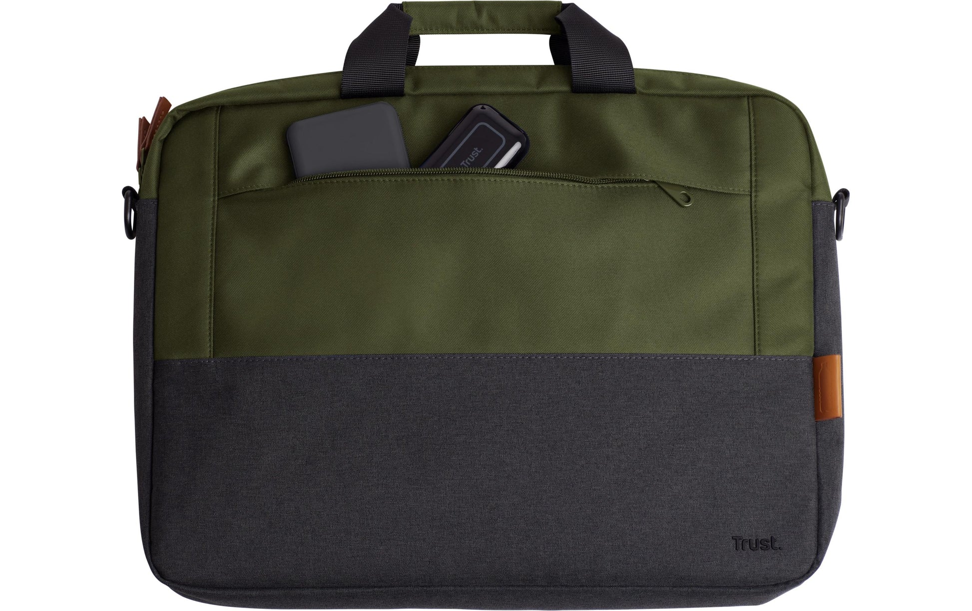Trust Notebook-Tasche bis 16" – Wasserdicht, abnehmbarer Schultergurt – Grün