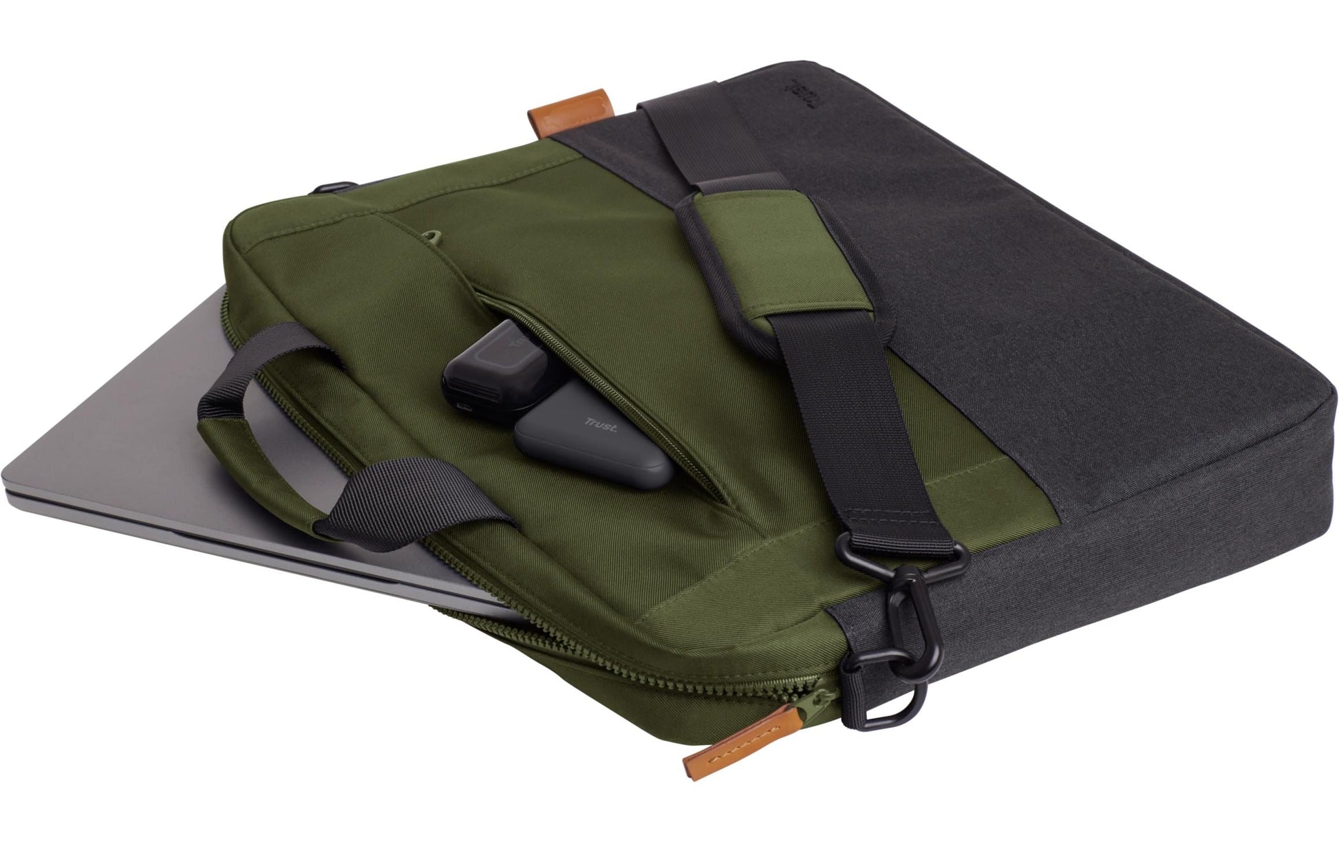 Trust Notebook-Tasche bis 16" – Wasserdicht, abnehmbarer Schultergurt – Grün