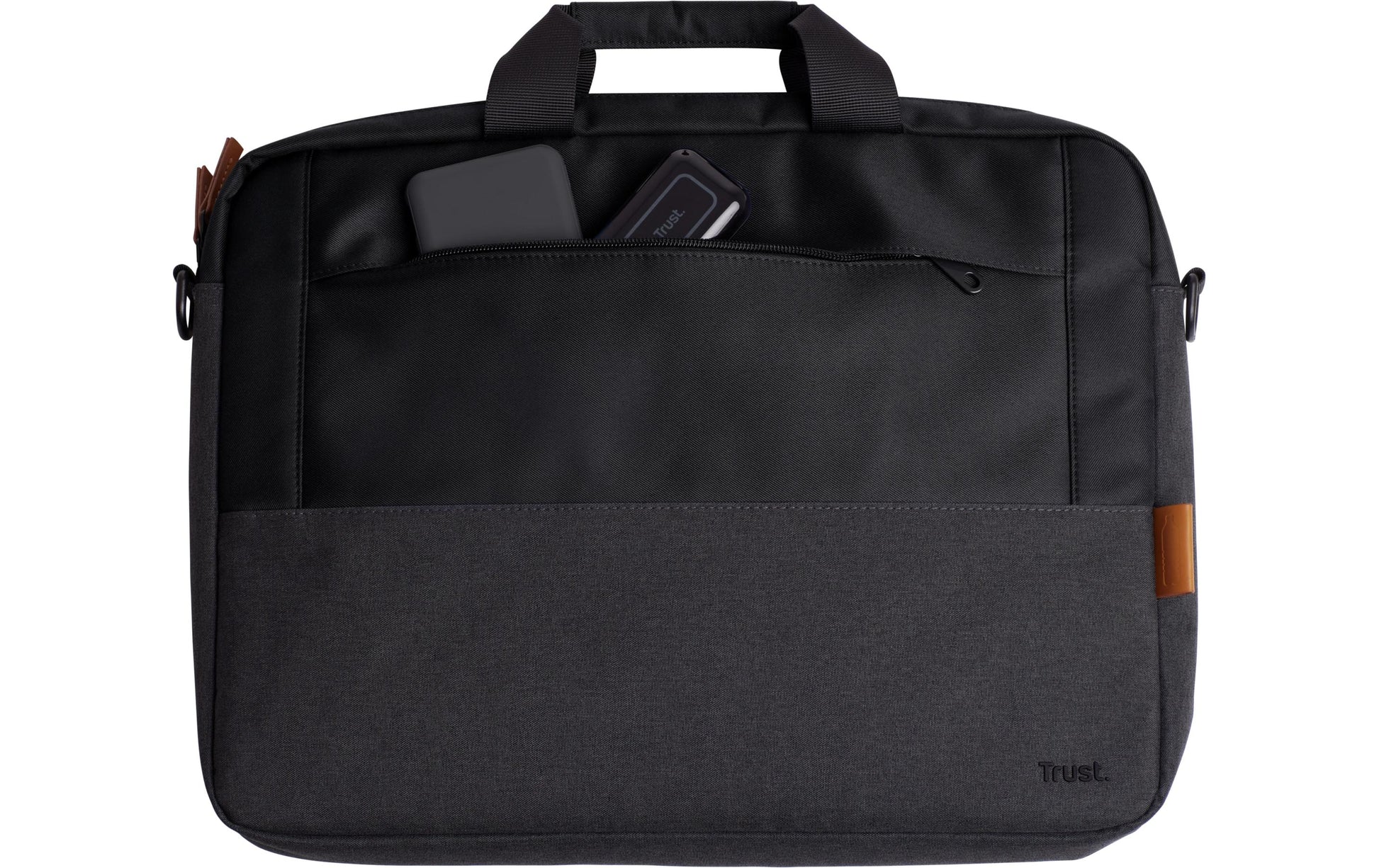 Trust Lisboa Notebook-Tasche für Notebooks bis 16" – wasserdicht, schockresistent – Schwarz