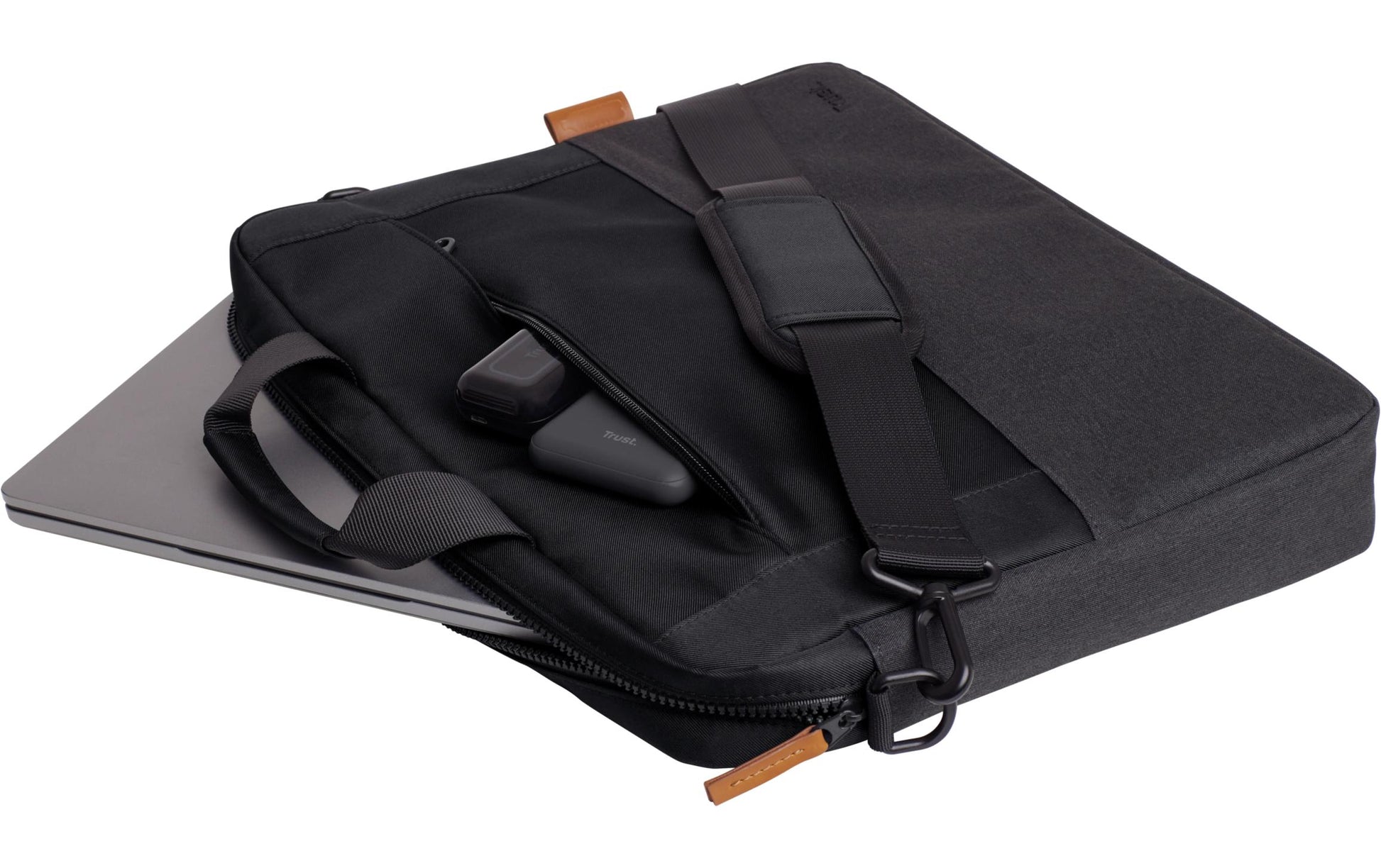 Trust Lisboa Notebook-Tasche für Notebooks bis 16" – wasserdicht, schockresistent – Schwarz
