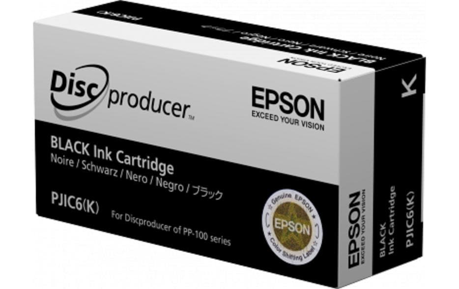 Epson PJIC7K Schwarz Tintenpatrone (Original) – für Discproducer PP‑55 – C13S020693
