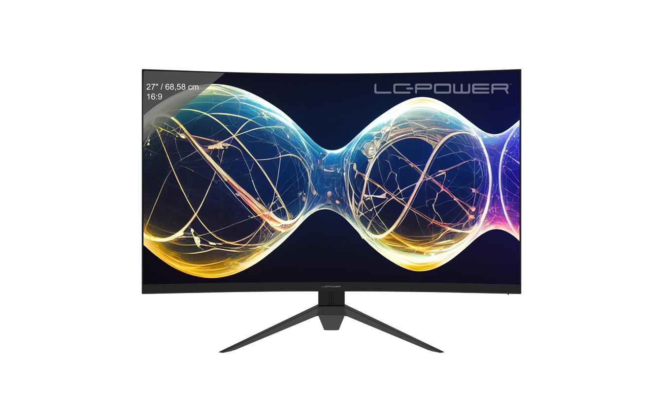 LC-Power LC-M27-FHD-165-C-V3 – Monitor, 27", VA, 165 Hz, 300 cd/m², Gebogen, VESA 100 × 100, Schwarz