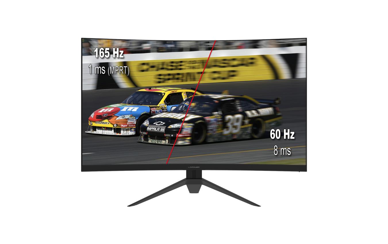 LC-Power LC-M27-FHD-165-C-V3 – Monitor, 27", VA, 165 Hz, 300 cd/m², Gebogen, VESA 100 × 100, Schwarz