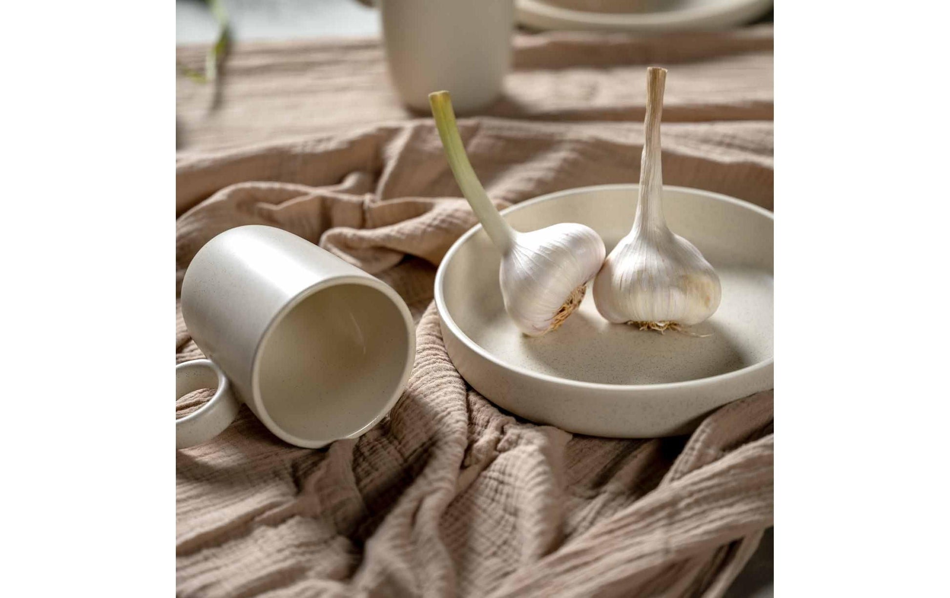 LEONARDO Roma Teller – Keramik, creme, spülmaschinengeeignet, mikrowellengeeignet, 6 Stück