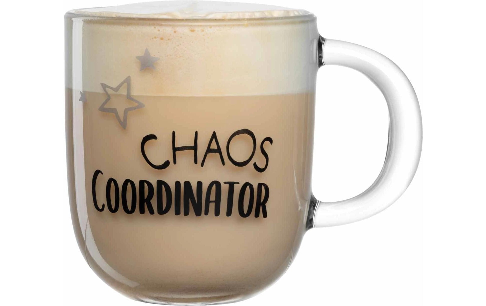 LEONARDO Ufficio Chaos Tasse – 400 ml, Ø 9,0 cm, H 15,0 cm, Kalk-Natron-Glas, spülmaschinenfest