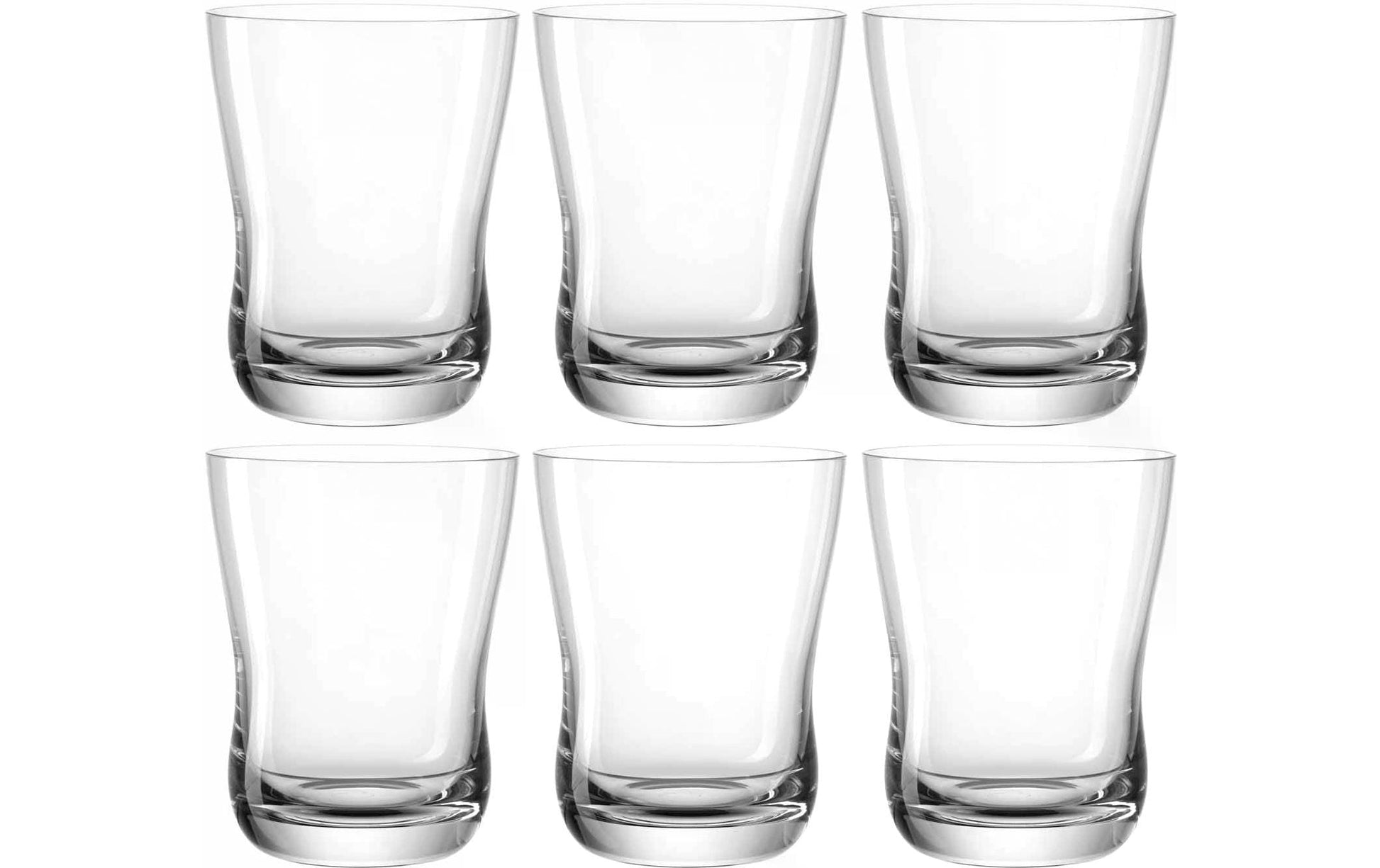 Leonardo Vita M Trinkglas – 0,36 l, Kalk-Natron-Glas, Transparent, Spülmaschinenfest, 6 Stück