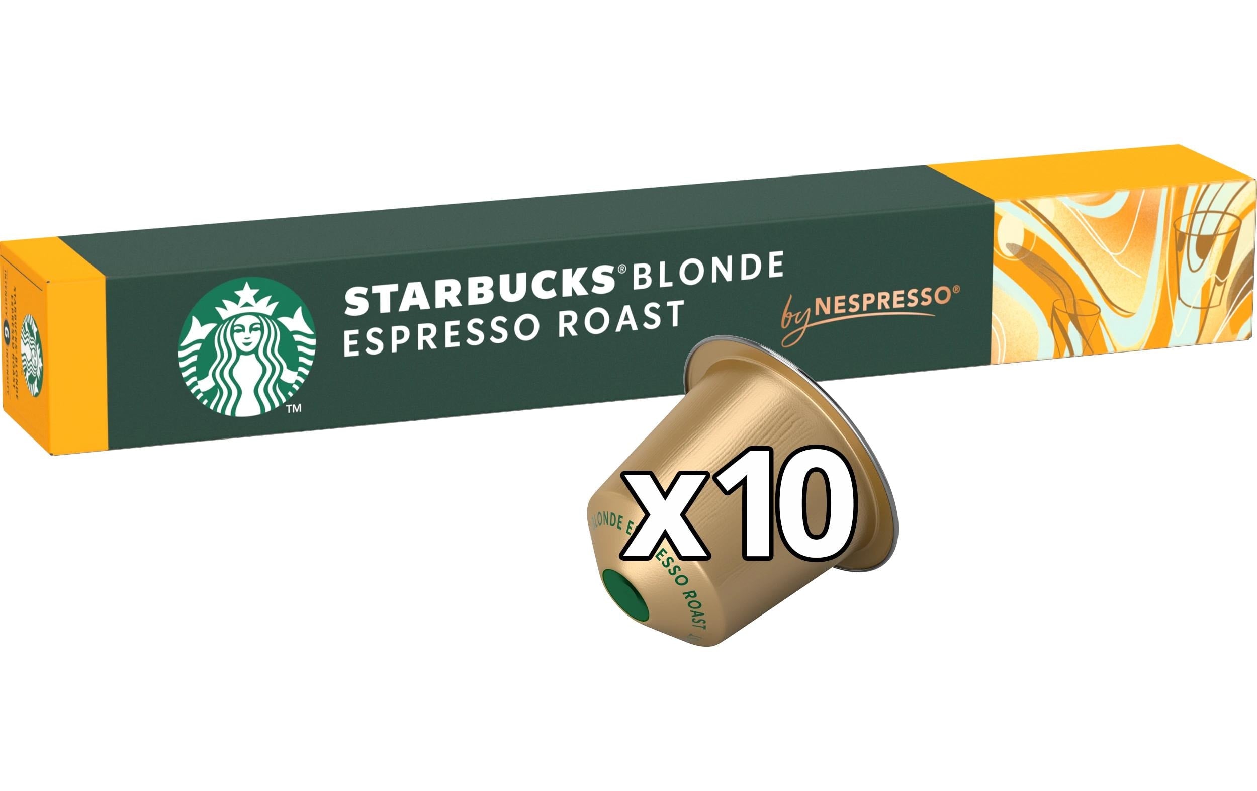 Starbucks Blonde Espresso Roast – Kapseln für Nespresso – Espresso, hell, 10 Kapseln