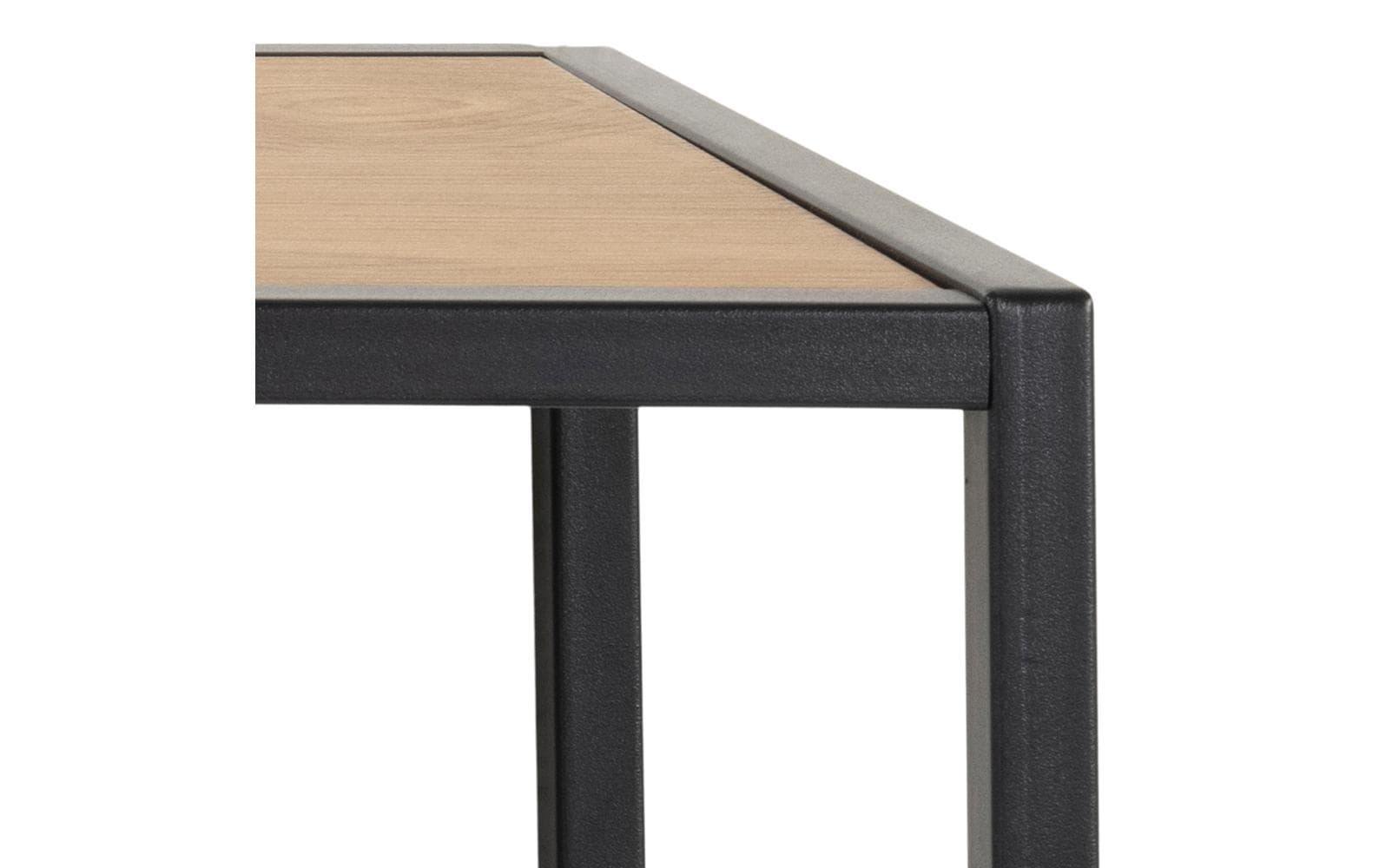 Actona Wandgarderobe – 7 Haken, Stahl/Holz, Schwarz/Natur, 77 × 28 × 22 cm