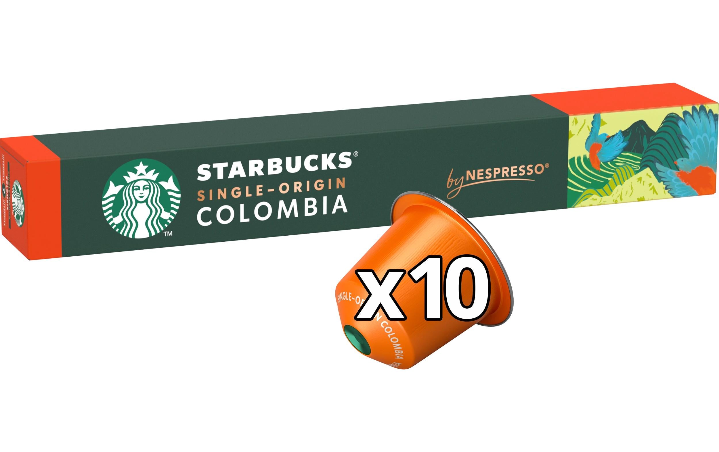 Starbucks Colombia – Kapseln für Nespresso – Lungo, mittel, 10 Kapseln