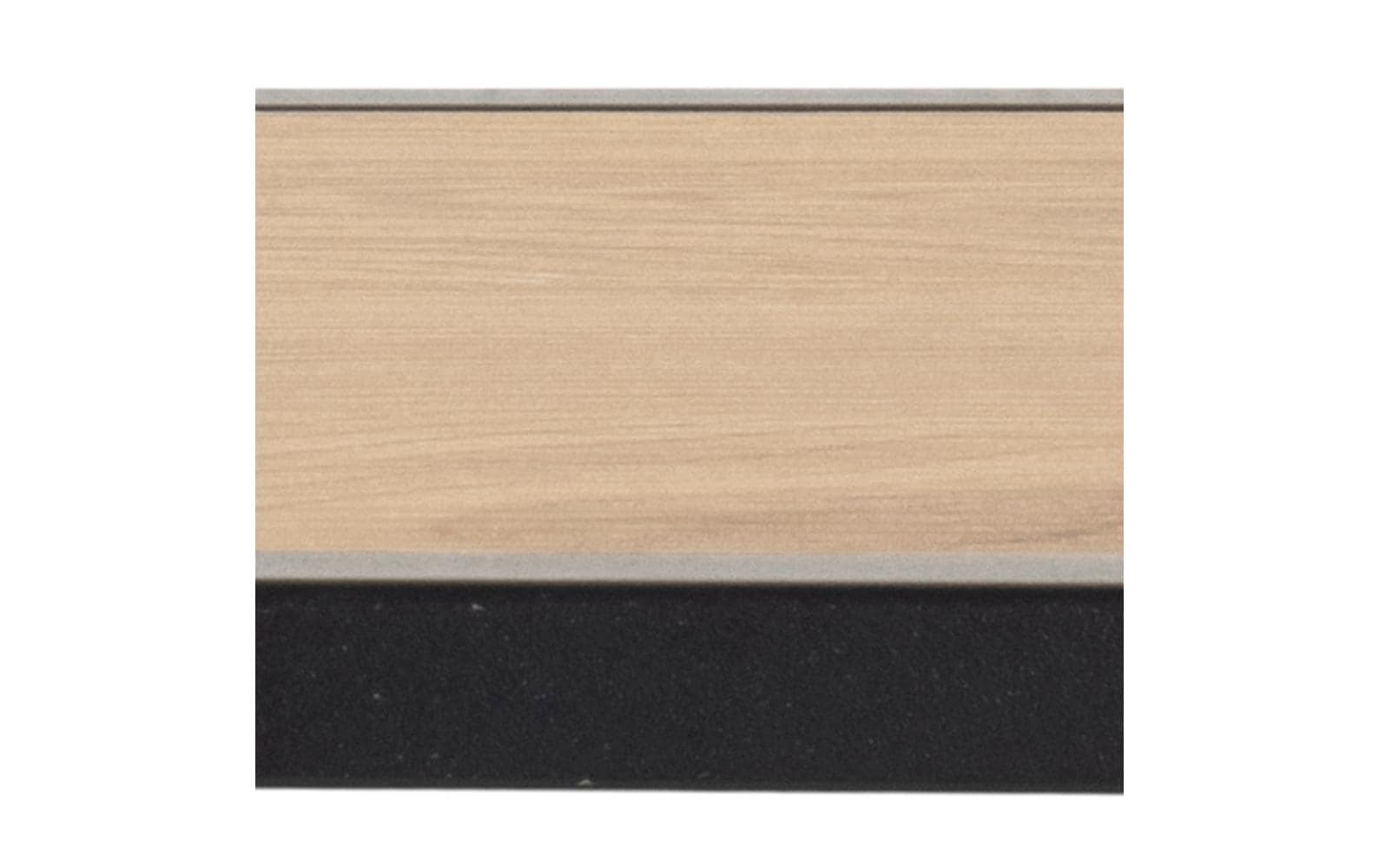 Actona Wandgarderobe – 7 Haken, Stahl/Holz, Schwarz/Natur, 77 × 28 × 22 cm