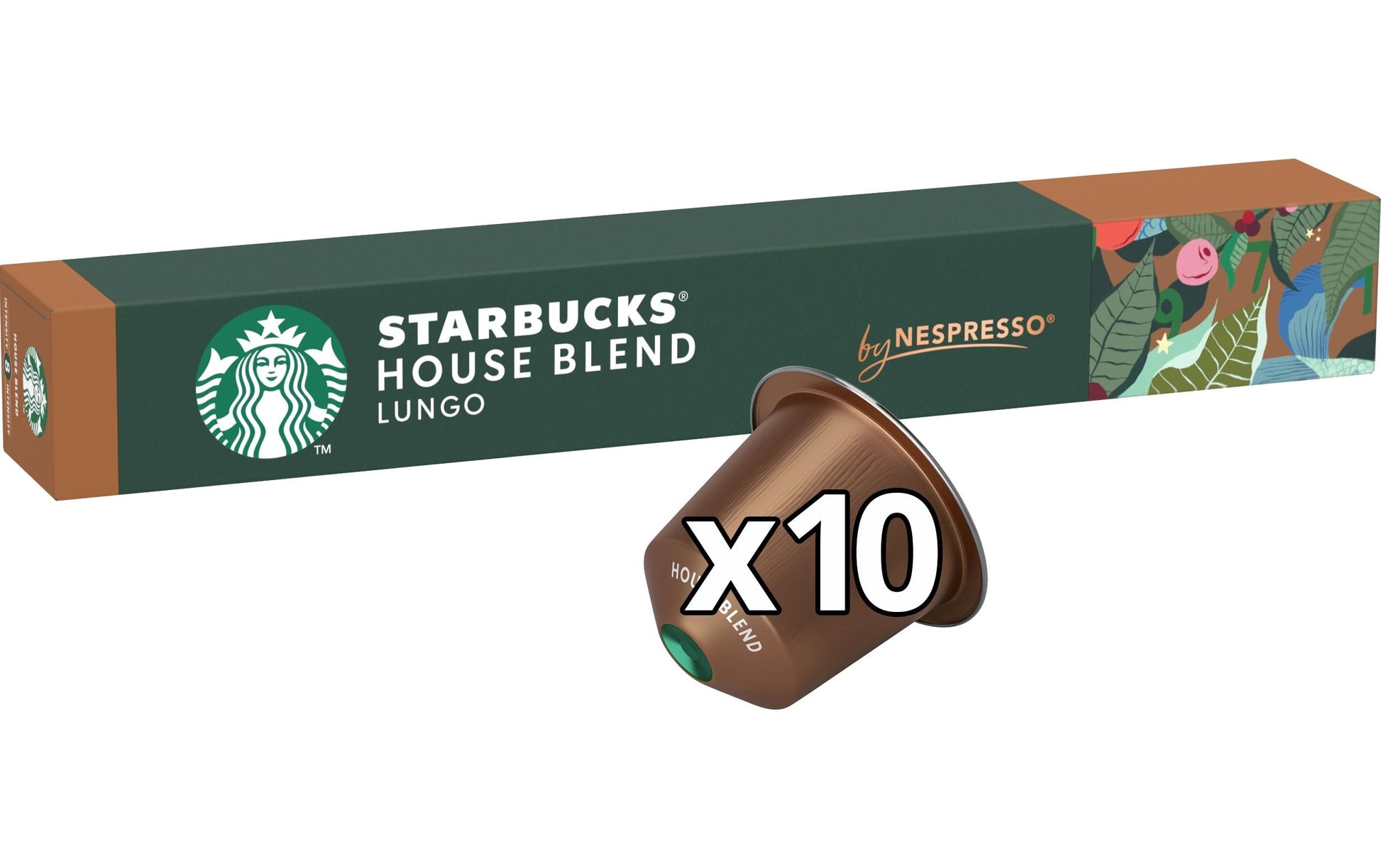 Starbucks House Blend – Kapseln für Nespresso – Lungo, mittel, 10 Kapseln
