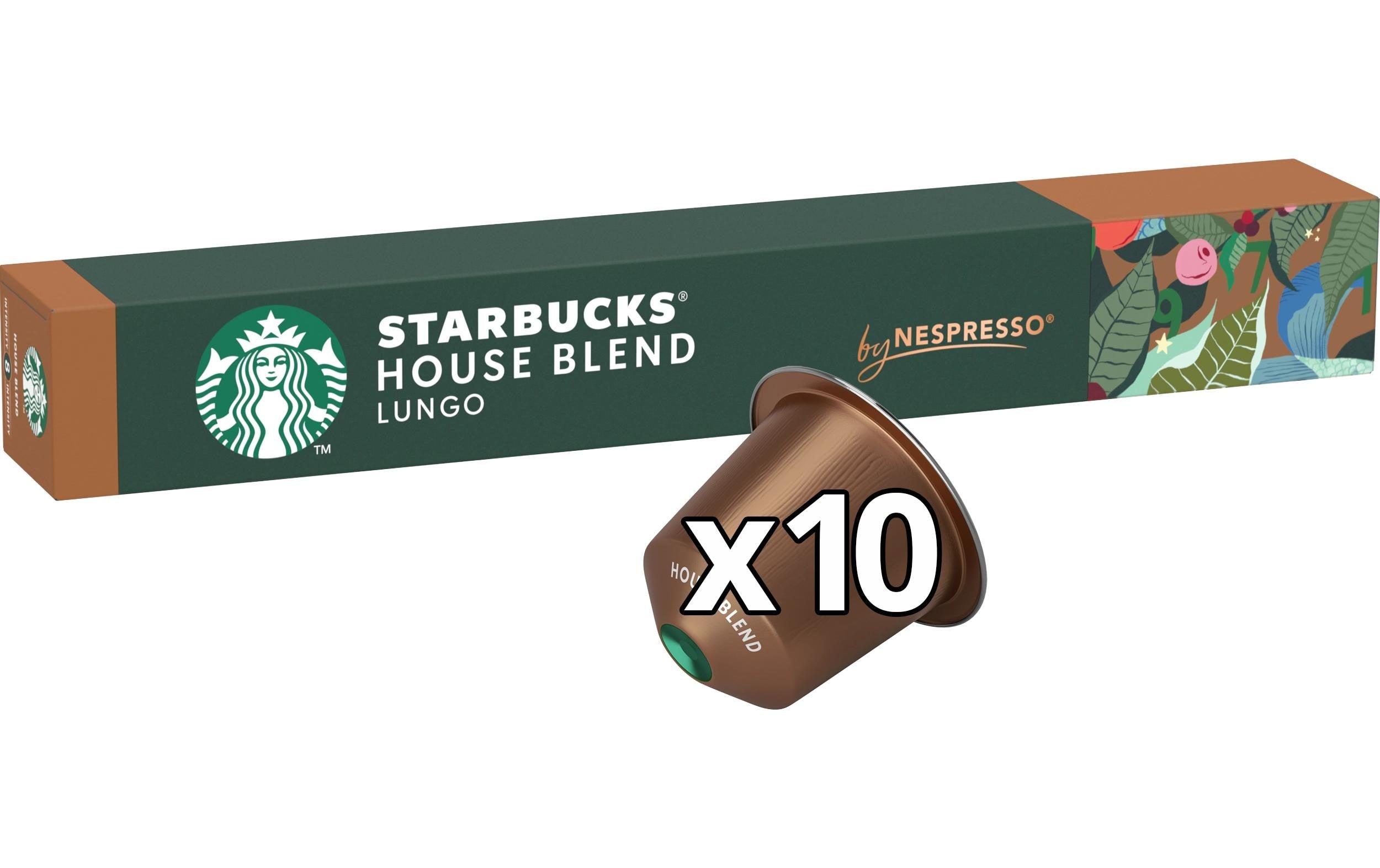 Starbucks House Blend – Kapseln für Nespresso – Lungo, mittel, 10 Kapseln