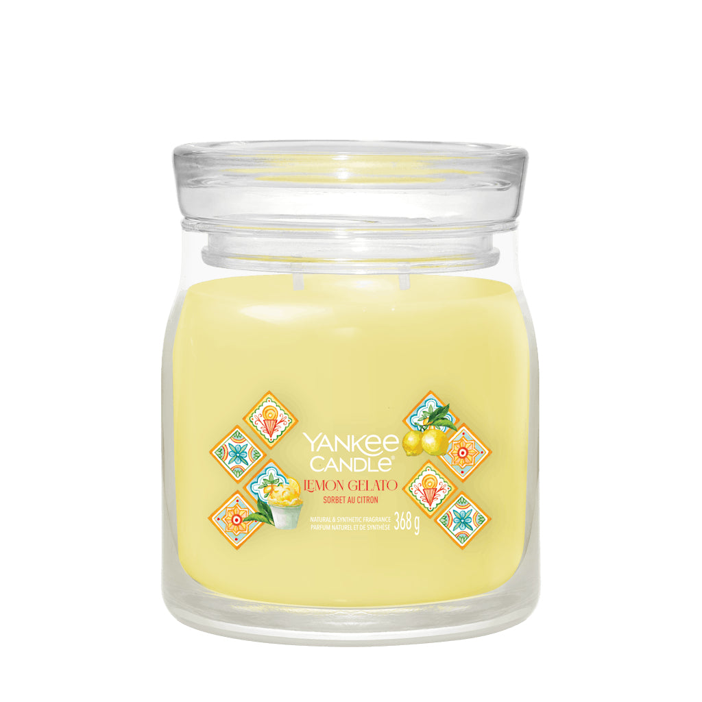 Yankee Candle Duftkerze – Lemon Gelato – Ø 9,4 × 11,4 cm – 35–50 h