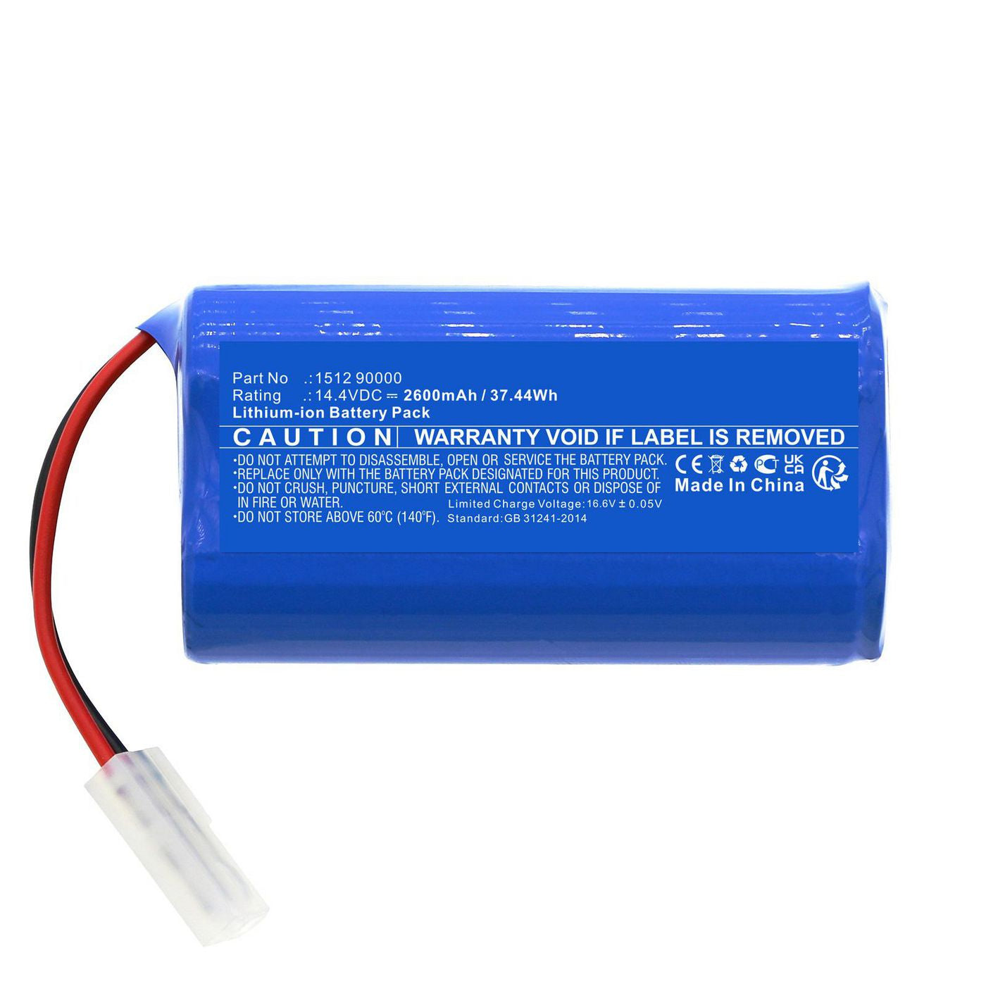 CoreParts Akku 37,44 Wh – für Hüttermann, ETA SmartCleaner 710, 1512 Fido und andere, blau, 1 Stück