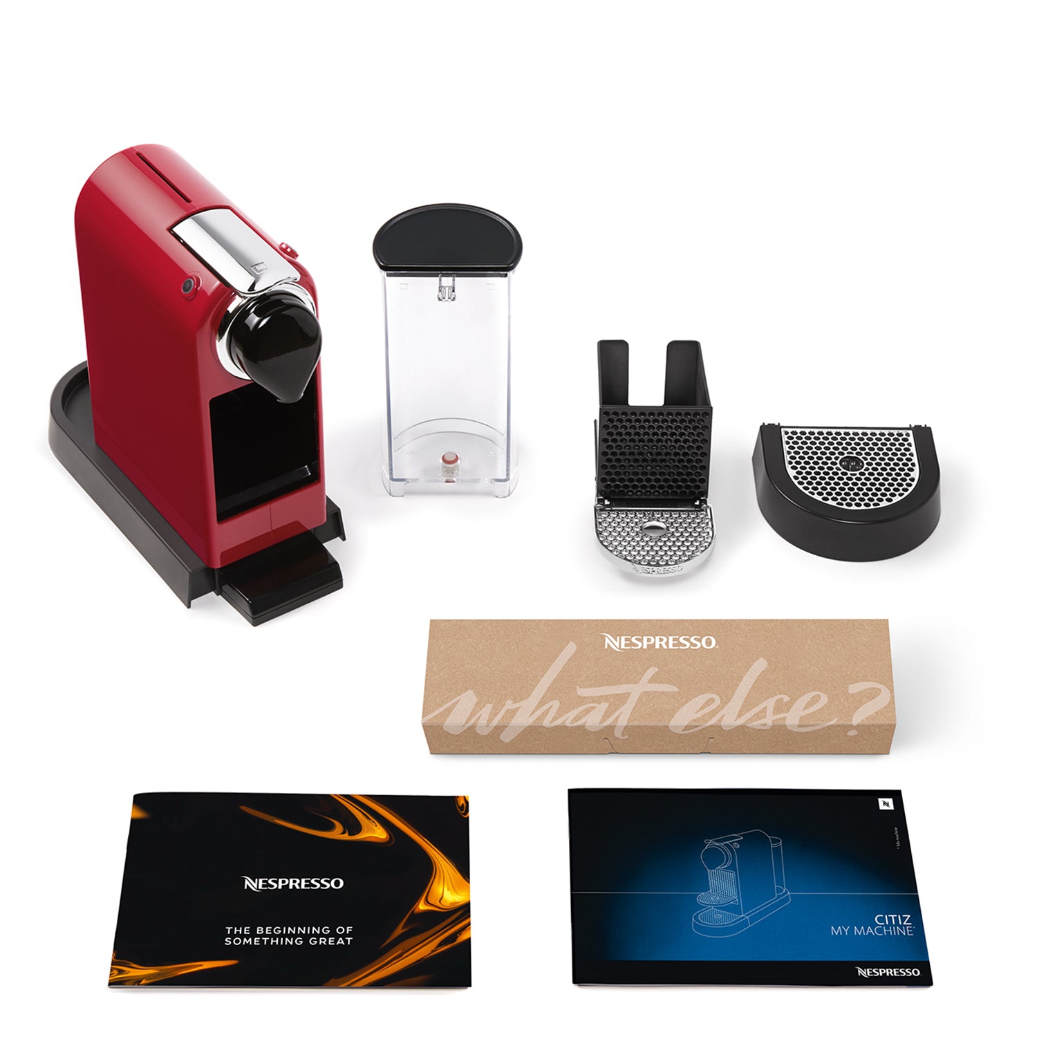Krups Citiz XN7415 Kapselmaschine – für Nespresso-Kapseln, 19 bar, 1 l, 1 Tasse, Rot