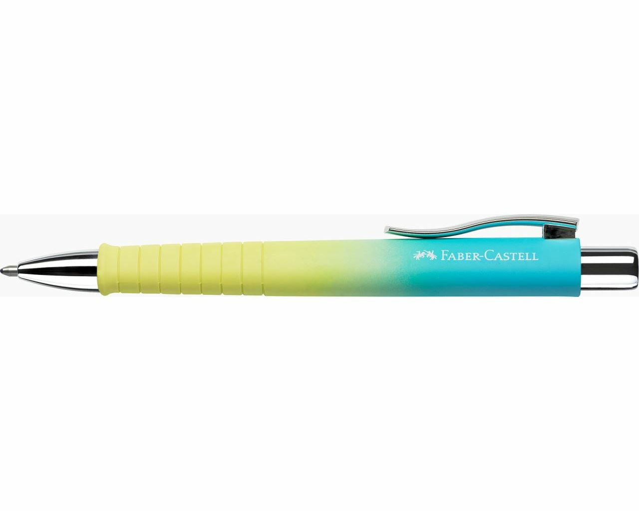 Faber-Castell Poly Ball Urban Sunrise Kugelschreiber – Blau, recycelter Kunststoff, dokumentenecht, nachfüllbar