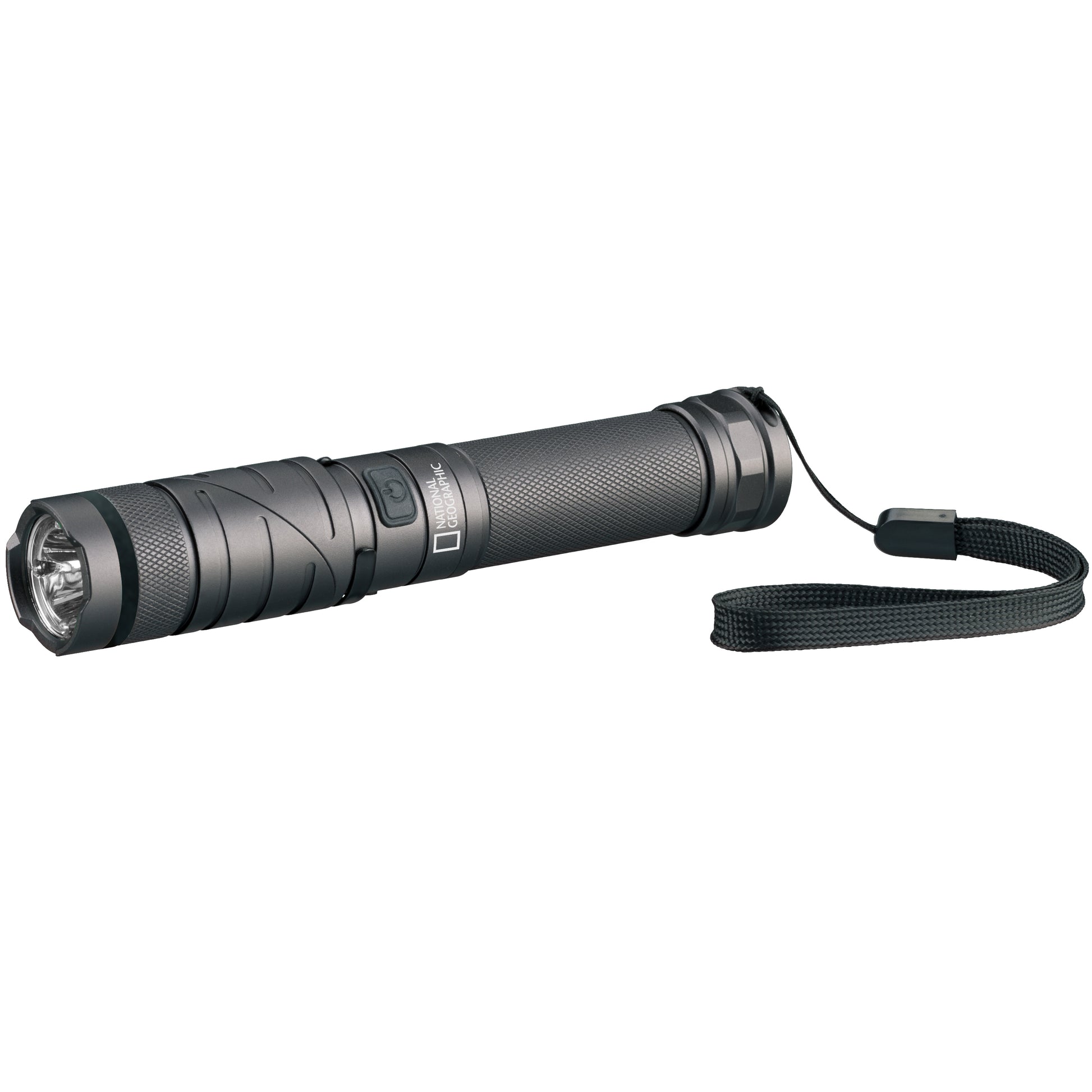 National Geographic Taschenlampe RG800 – 800 lm, 150 m, IP44, USB, Akku 2200 mAh – Schwarz