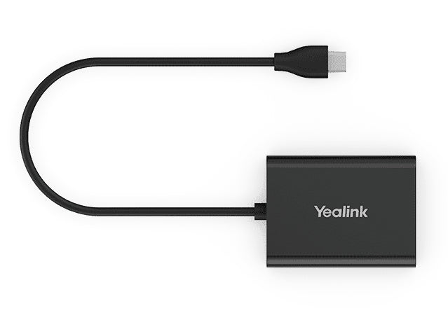 Yealink EHS60 – Headset-Dongle (Mikro-USB), RJ45, RJ9, Schwarz, für Yealink WH62/WH63 und gängige IP-Phones
