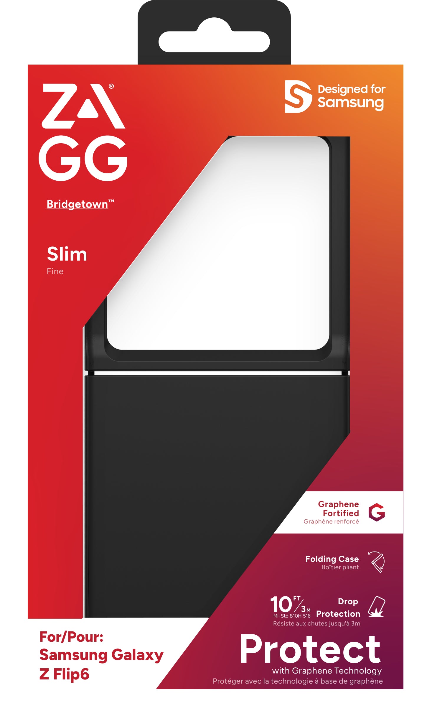 ZAGG Backcover Bridgetown – für Samsung Galaxy Z Flip 6 – schwarz