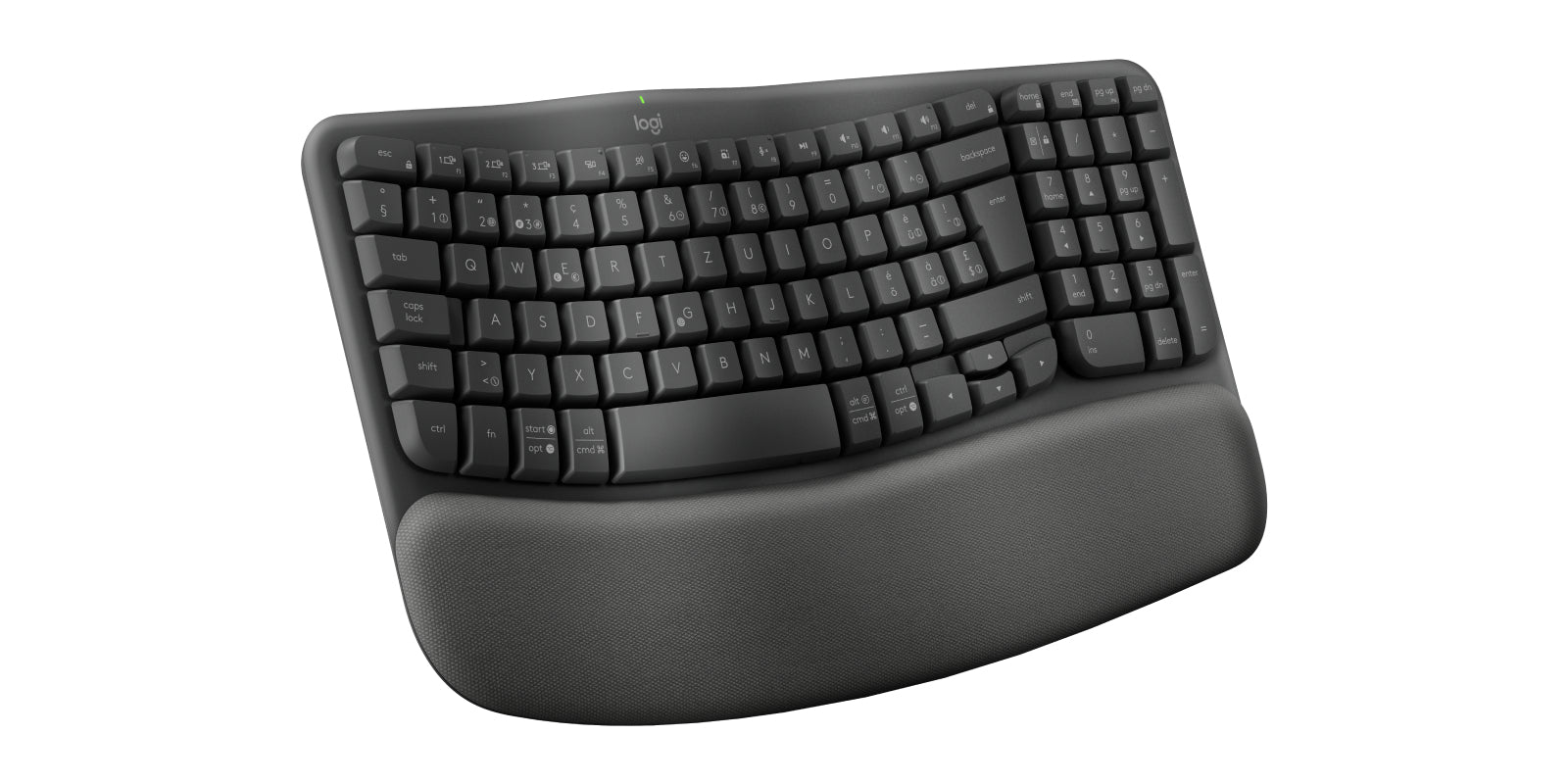 Logitech Wave Keys für Business CENTRAL-419 – Tastatur, kabellos (Bluetooth/2,4 GHz), CH-Layout (DE-CH)