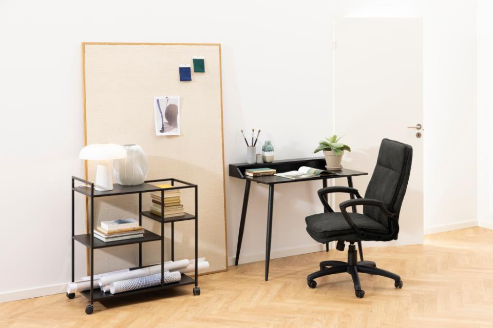 Actona AC Design Bürostuhl Brad – Anthrazit, Mikrofaser