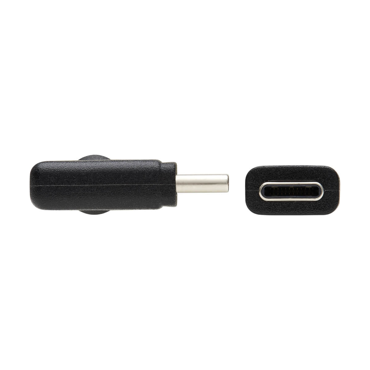 Tripp Lite USB-C auf USB-C Kabel – USB 3.2 Gen 2 (10 Gbit/s) – 1 m – PD 100 W – Abgewinkelt – Schwarz