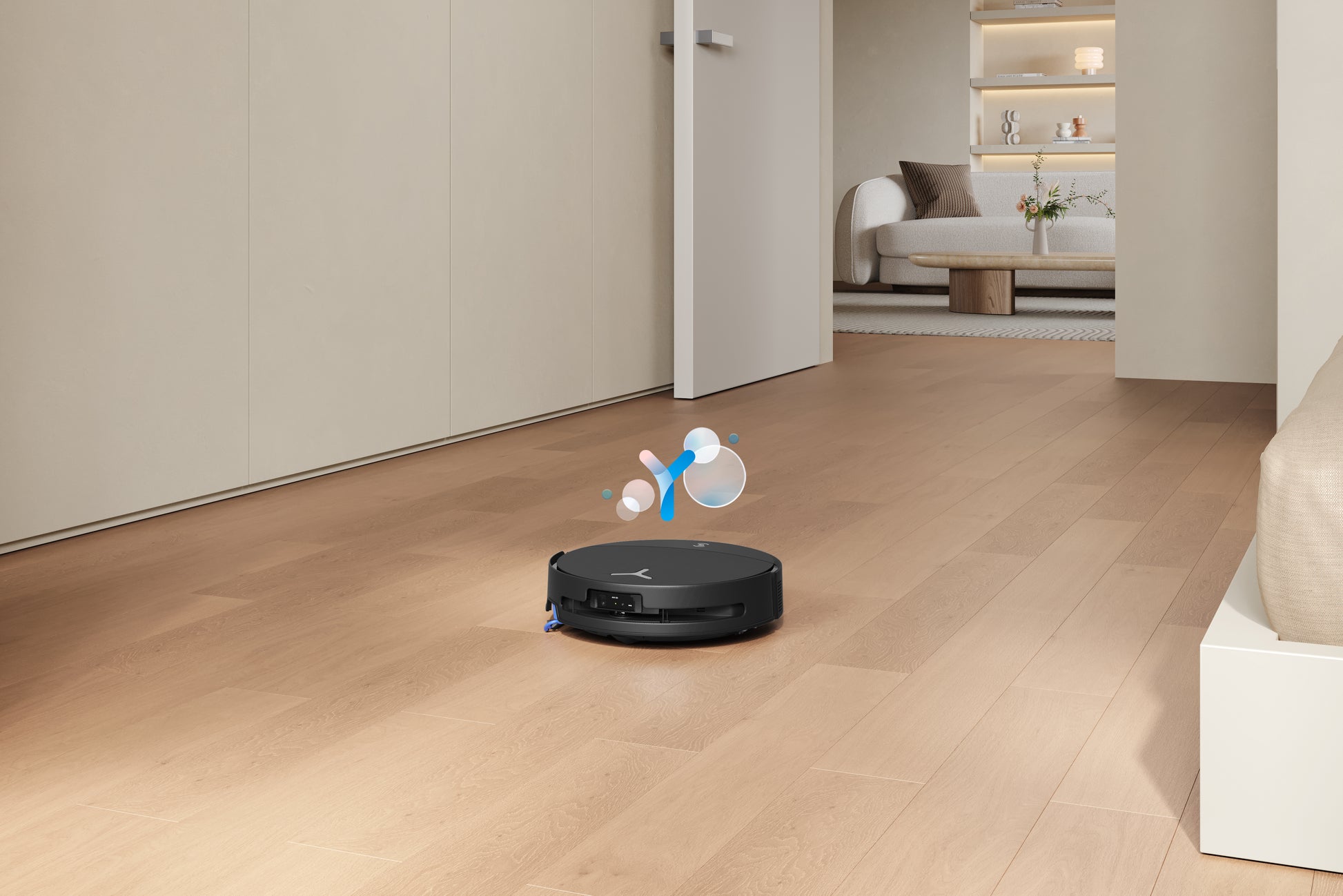 Ecovacs Deebot T90 PRO OMNI Saugroboter mit Absaugstation und Wischfunktion – 30000 Pa, 350 min, Höhe 98 mm