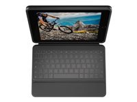 Logitech Rugged Folio – Tastatur, kabelgebunden (Smart Connector), CH-Layout (DE-CH) – für iPad (7. Gen.)