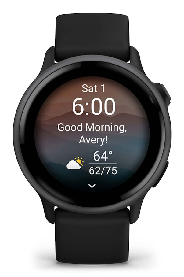 Garmin Vivoactive 6 – GPS-Smartwatch – GPS, ANT+, Farbdisplay, Touchscreen, Schwimmen, Schwarz, Sportarmband
