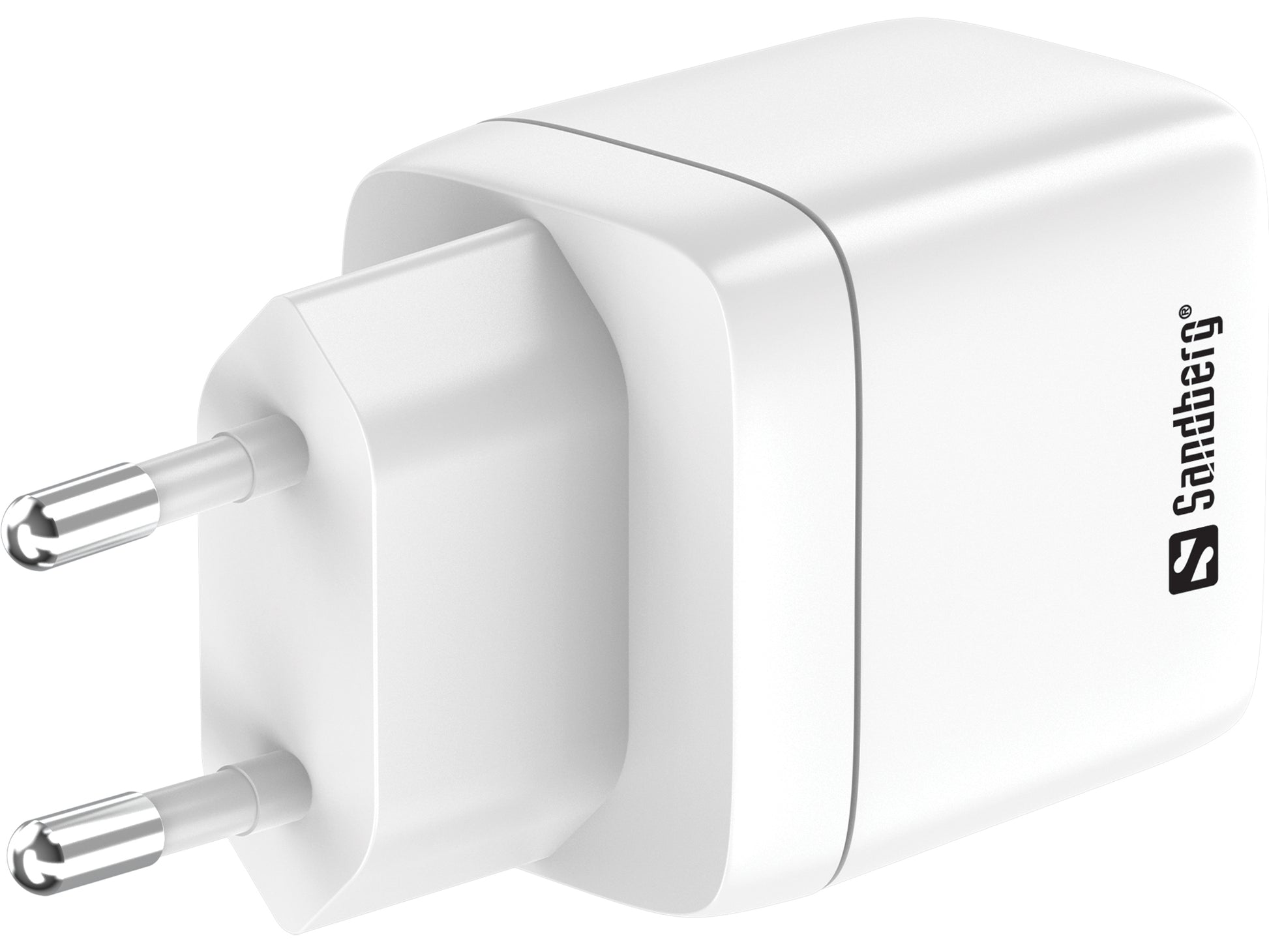 Sandberg 441-52 USB-Wandladegerät 35 W – USB-C×1, USB-A×1 – PD, QC 3.0 – EU-Stecker (Typ C) – Weiss