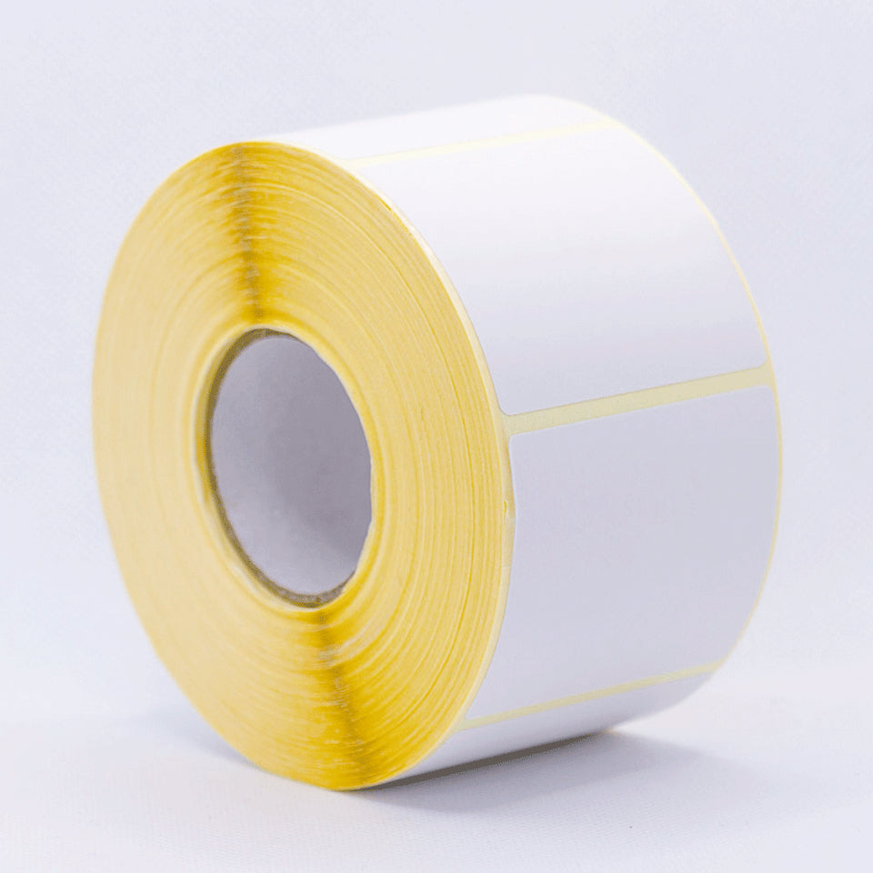 Brother Druckeretiketten, 55 mm × 50 mm, weiss, entfernbar, 8 Rollen (1000 Etiketten/Rolle)