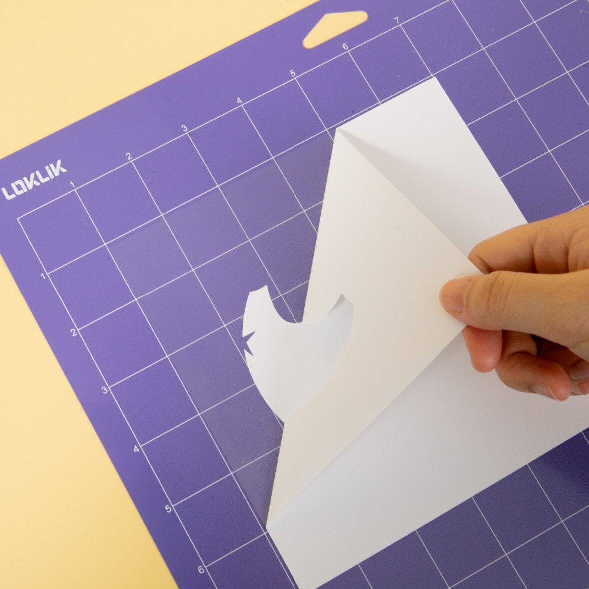 LOKLiK Plotter-Matte StrongGrip – 35,5 × 33,0 cm – violett – für Cricut Maker – 3er-Set
