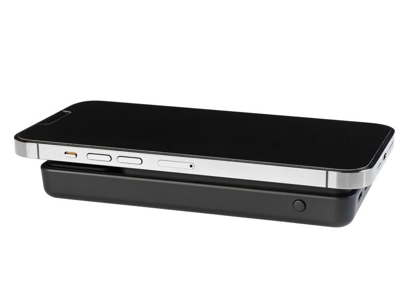 ONIT Powerbank 10000 mAh, PD 20 W, Kabelloses Laden, Solarpanel 10,8 W, Schwarz