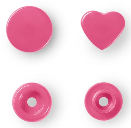 Prym Knöpfe Ø 12,4 mm – Kunststoff (POM), Rosa, 30 Stück