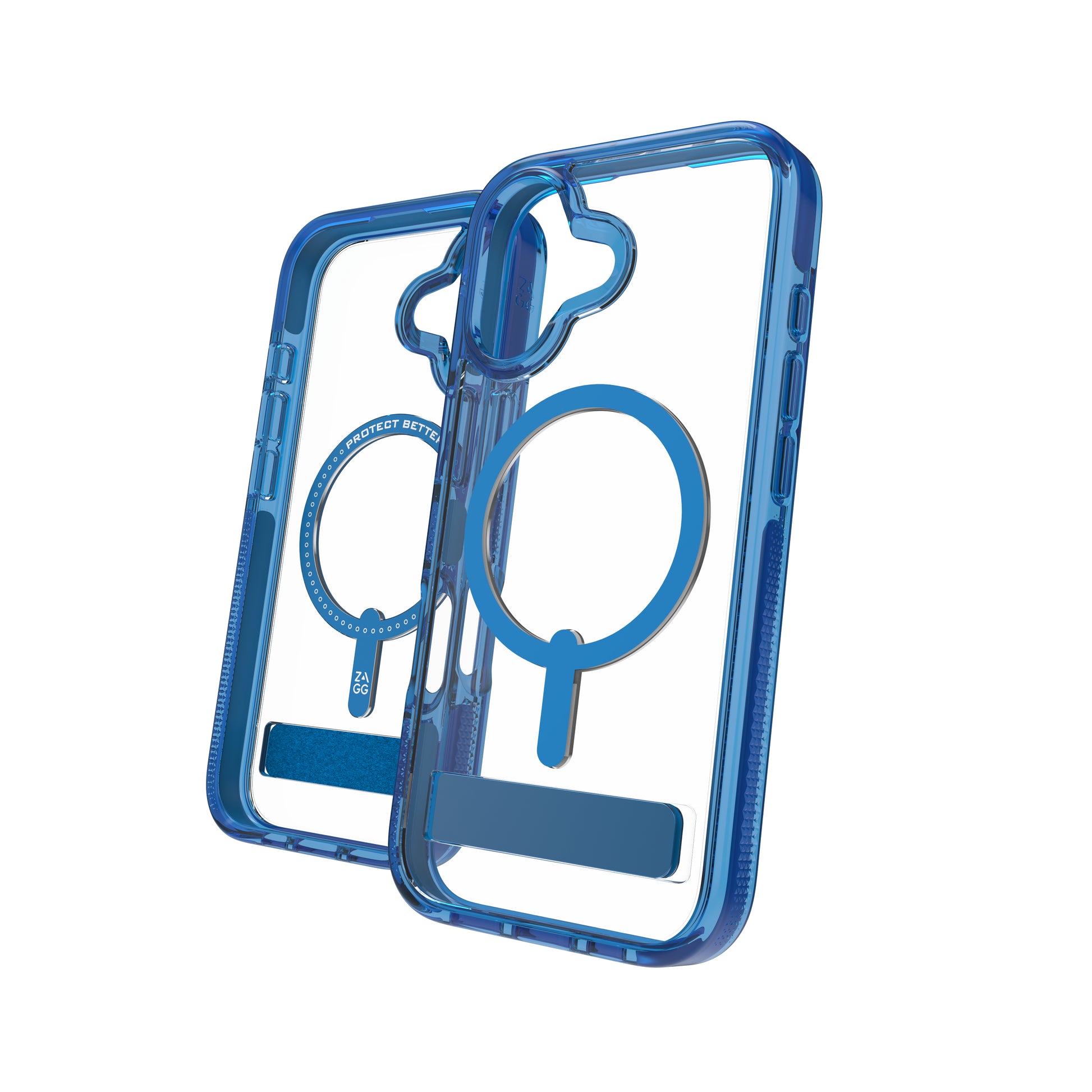 ZAGG Santa Cruz Snap – Backcover – für Apple iPhone 17, Graphen, blau/transparent, bis 4 m Sturzsicher
