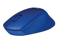 Logitech M330 Silent Plus Maus – kabellos, 2,4 GHz, Silent-Tasten, blau