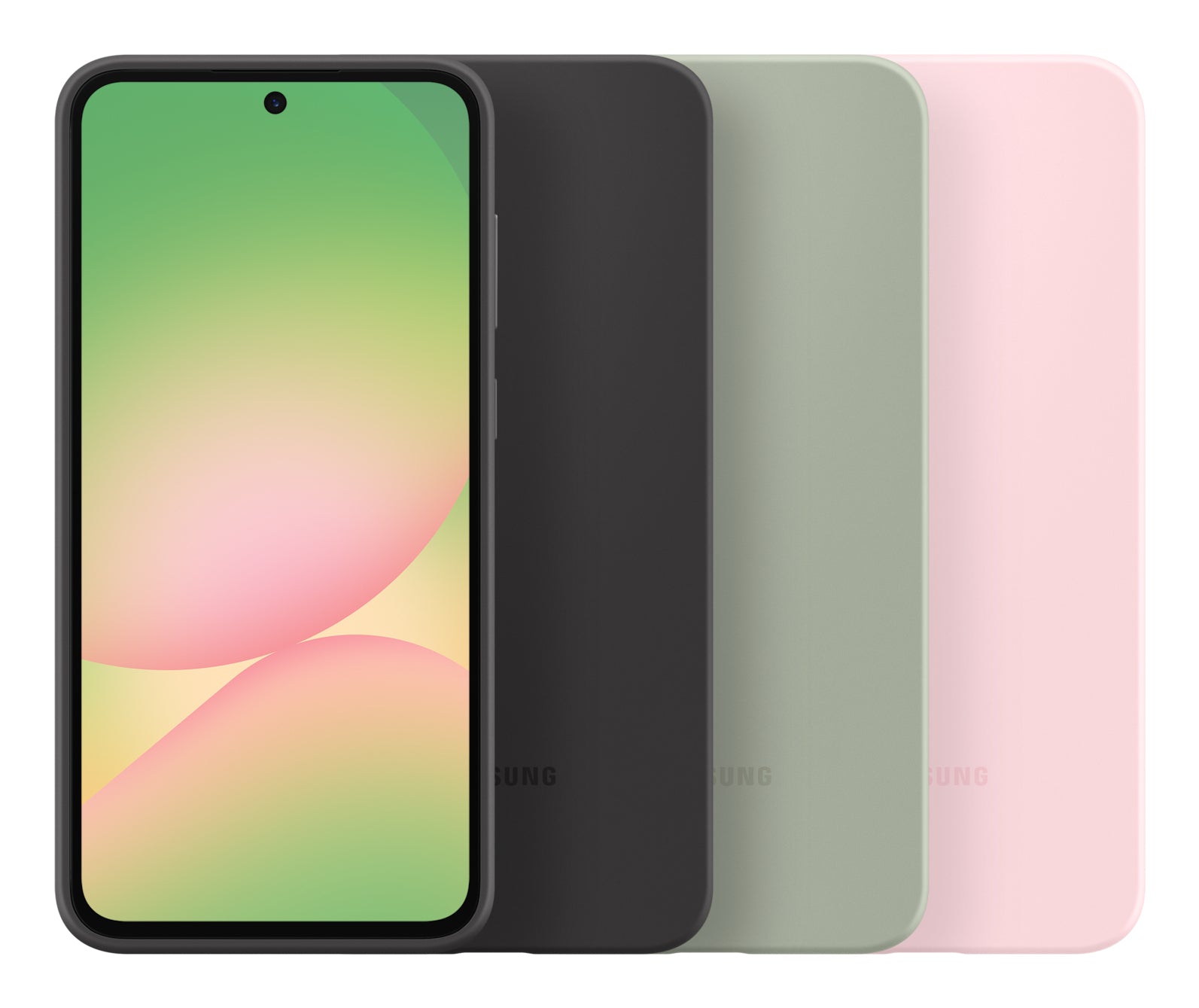 Samsung Backcover – für Samsung Galaxy A56 5G, Silikon, Salbeigrün