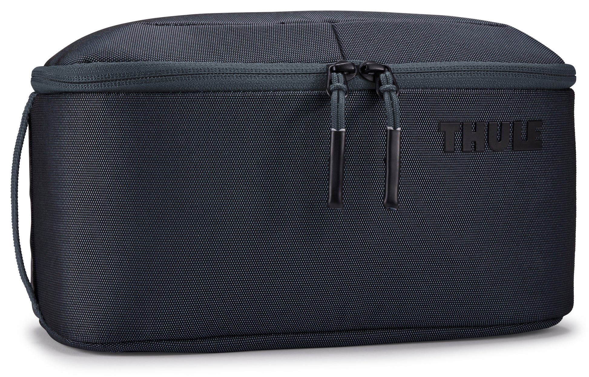 Thule Kulturbeutel Subterra 2 – bluesign, aufhängbar – 7 l – dunkelgrau – Polyester, TPU