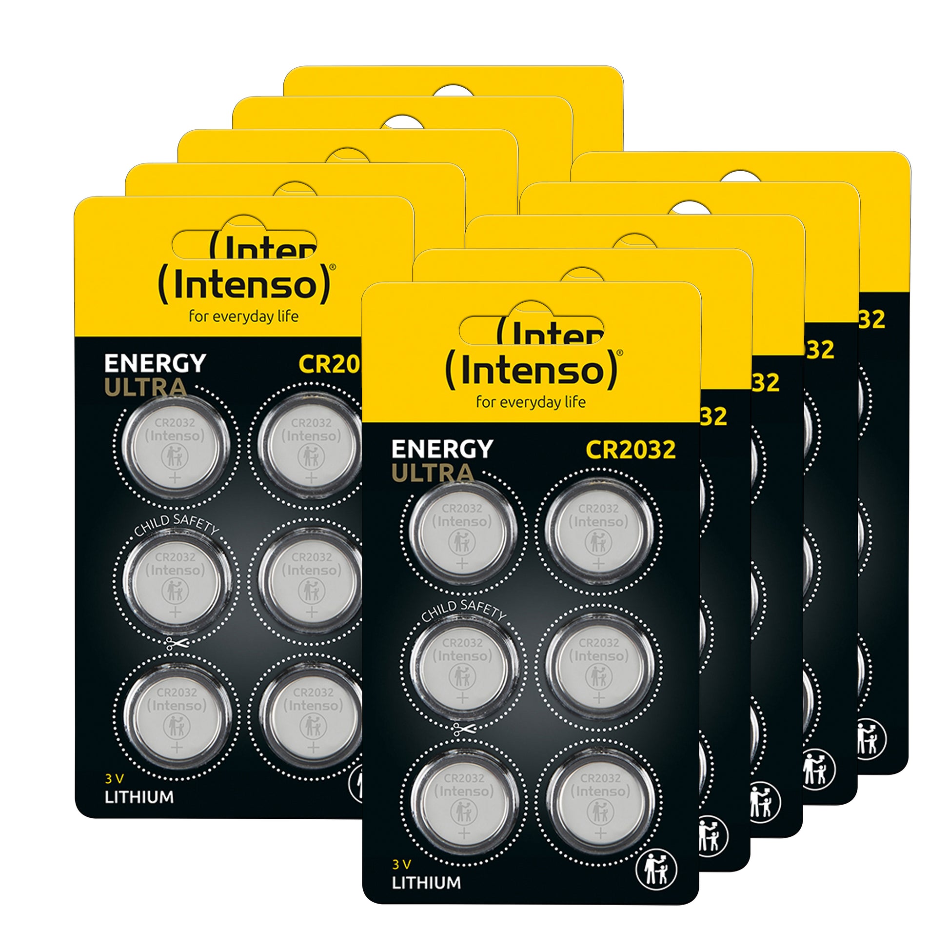 Intenso Knopfzellen CR2032, Lithium, 3 V – 60 Stk.