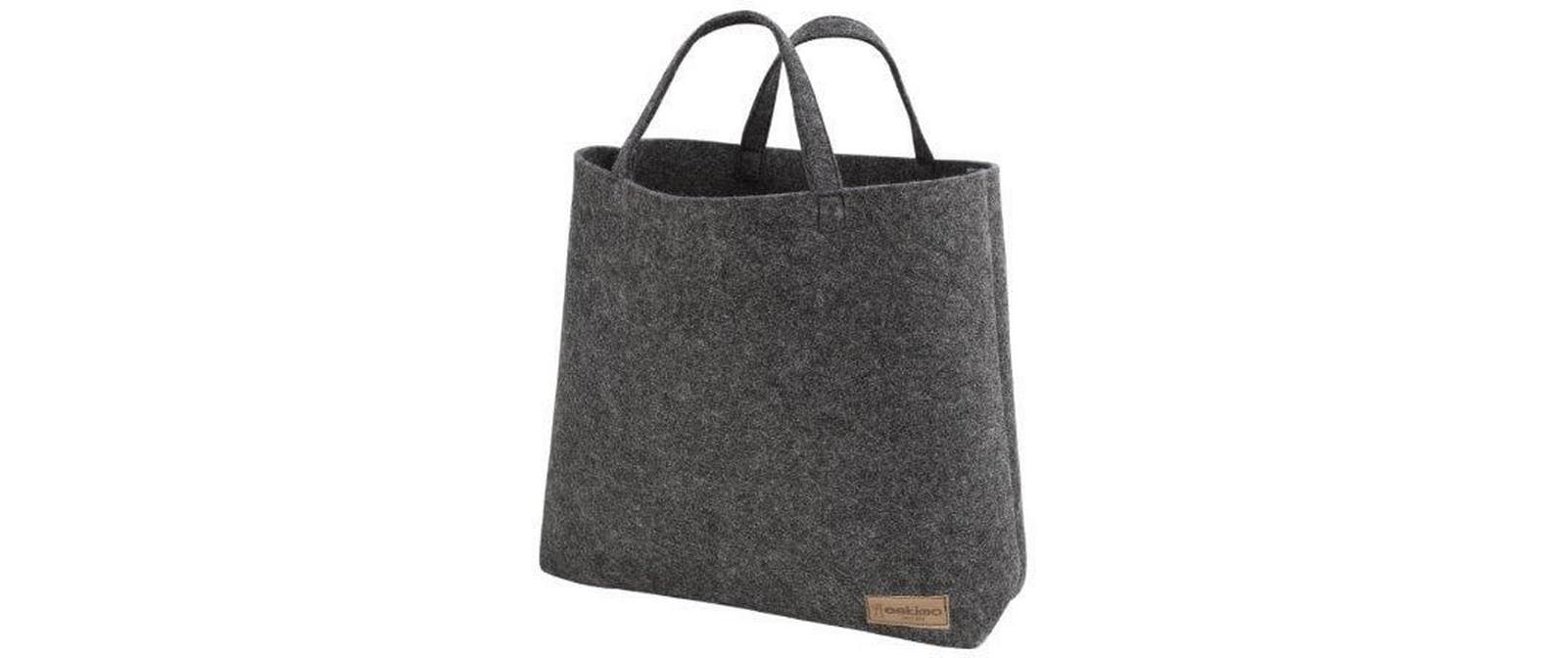 Eskimo Einkaufstasche Shopper Uni – 38 × 50 × 12 cm – Polyester – Grau