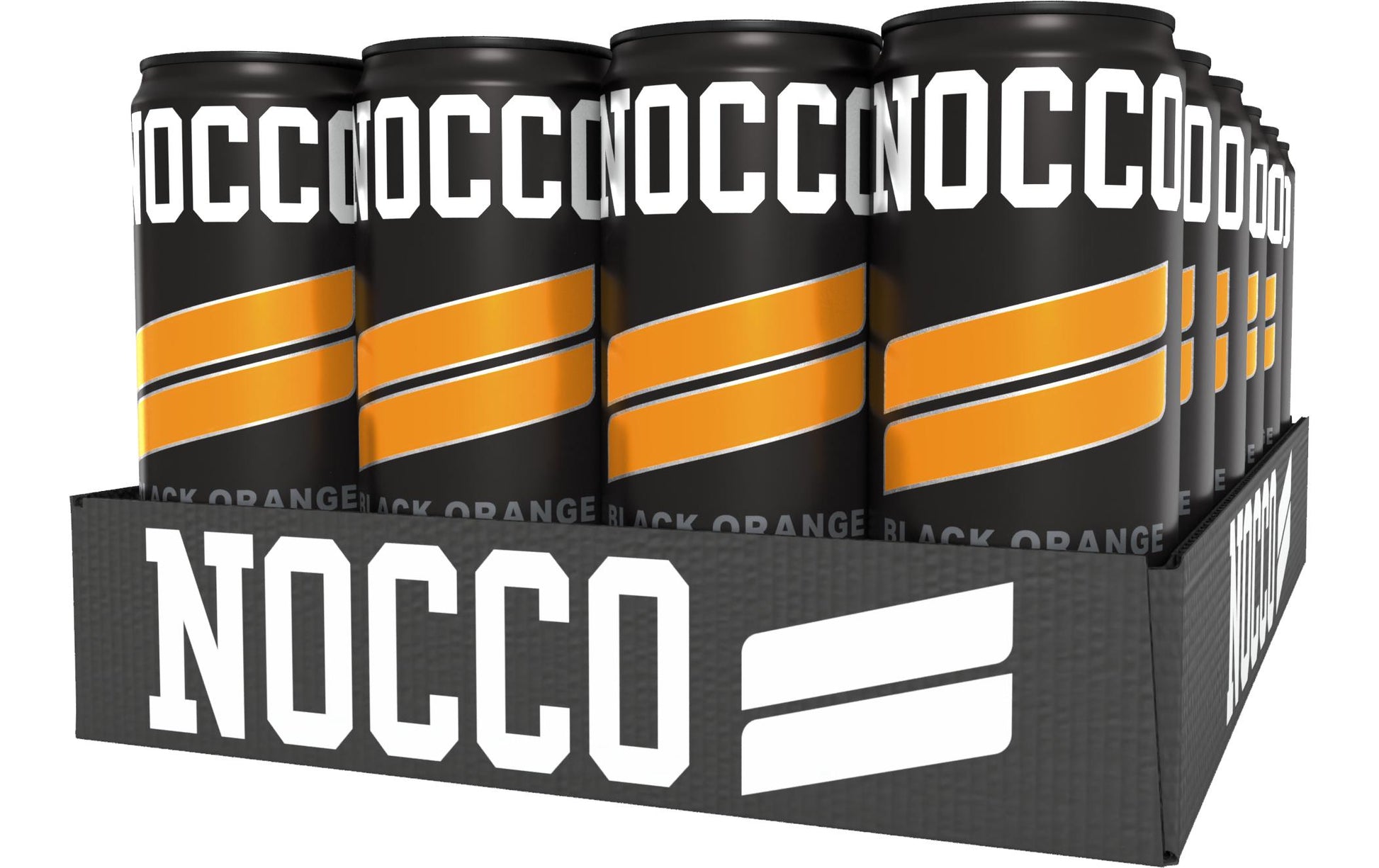 NOCCO Energiegetränk BCAA Black Orange zuckerfrei mit Koffein – 24 × 3,3 dl