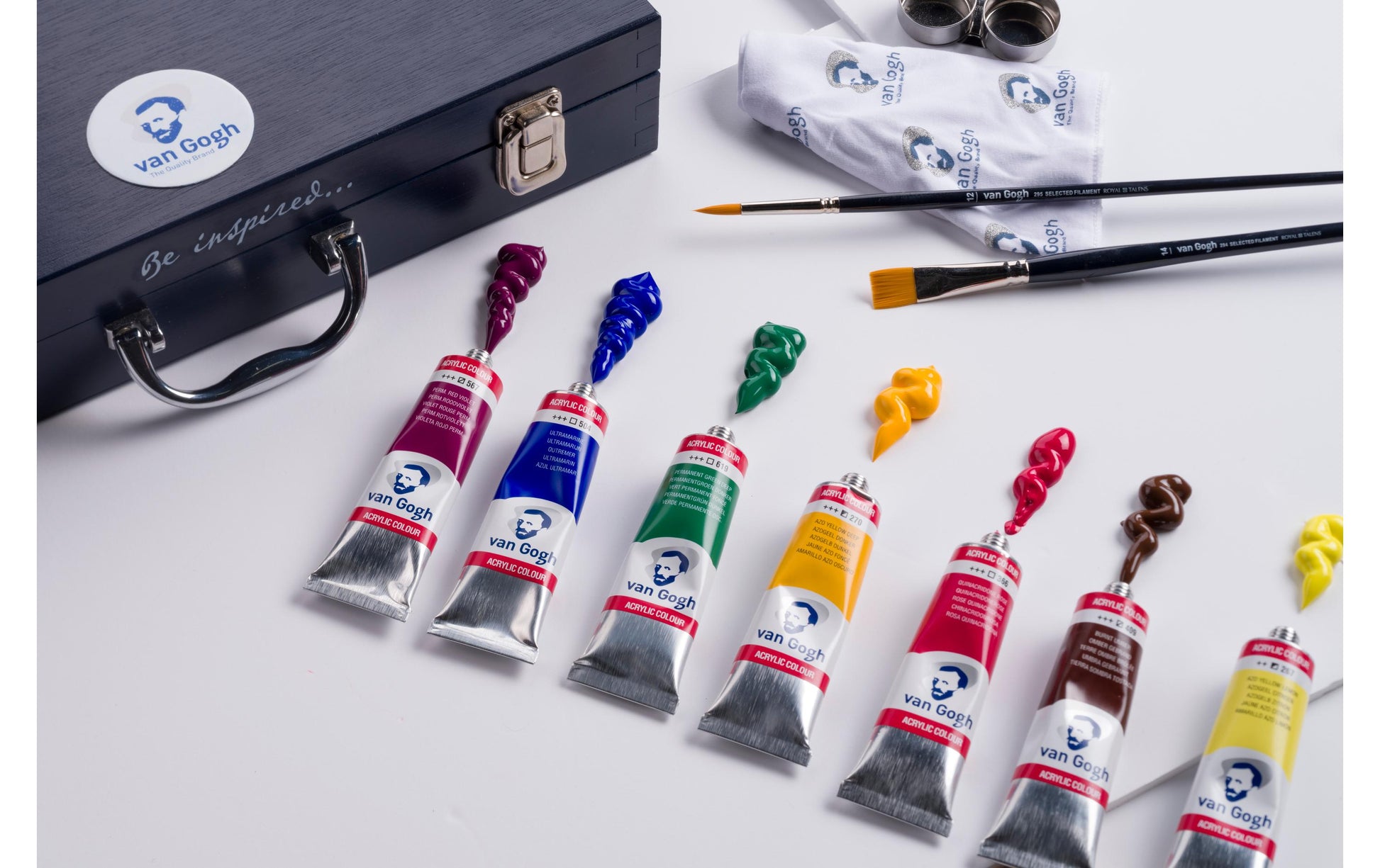Van Gogh Starterbox Koffer XL Acrylfarbe – Mehrfarbig – 12 Farben – 12×40 ml (480 ml)
