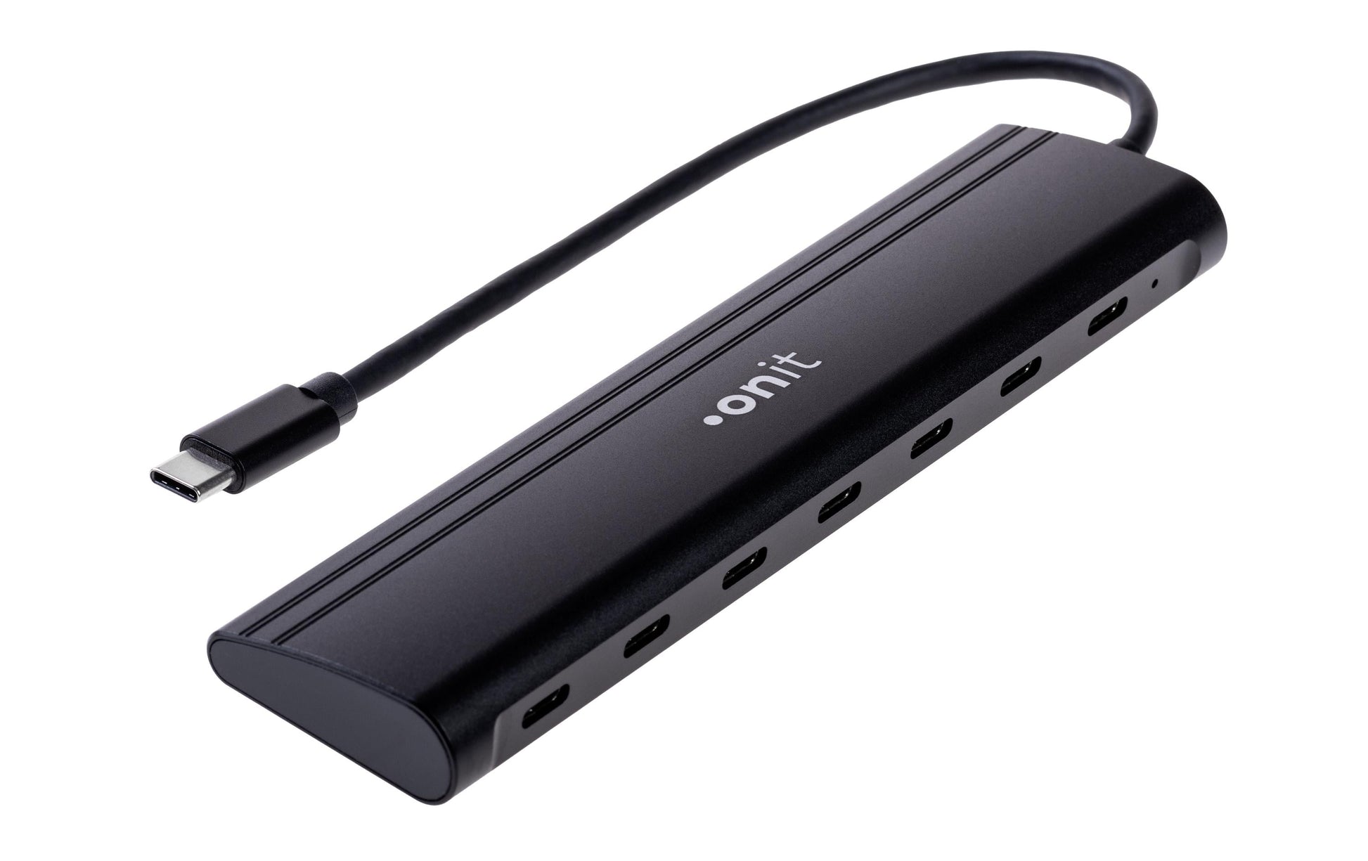 ONIT F01695 USB-Hub – USB-C, 7 Ports, 10 Gbit/s, für Windows/Mac/ChromeOS