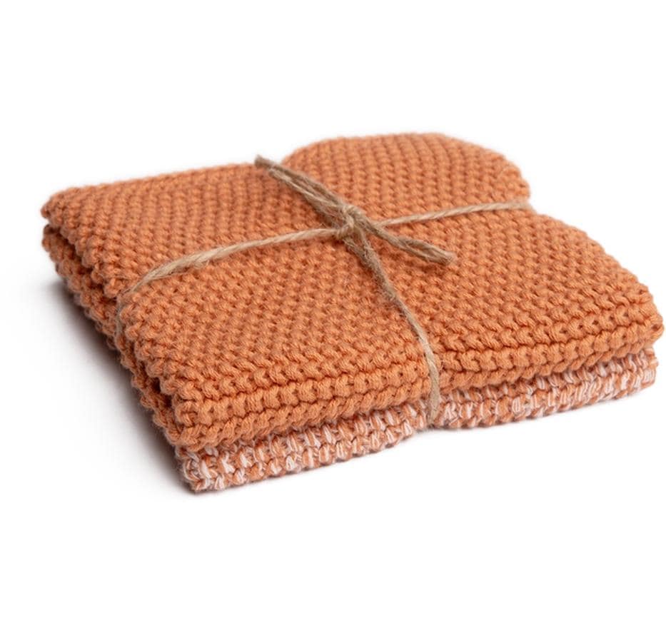 Pichler Textil Abwaschlappen Lola – Pfirsich – 27 × 27 cm – Baumwolle – 2er-Set