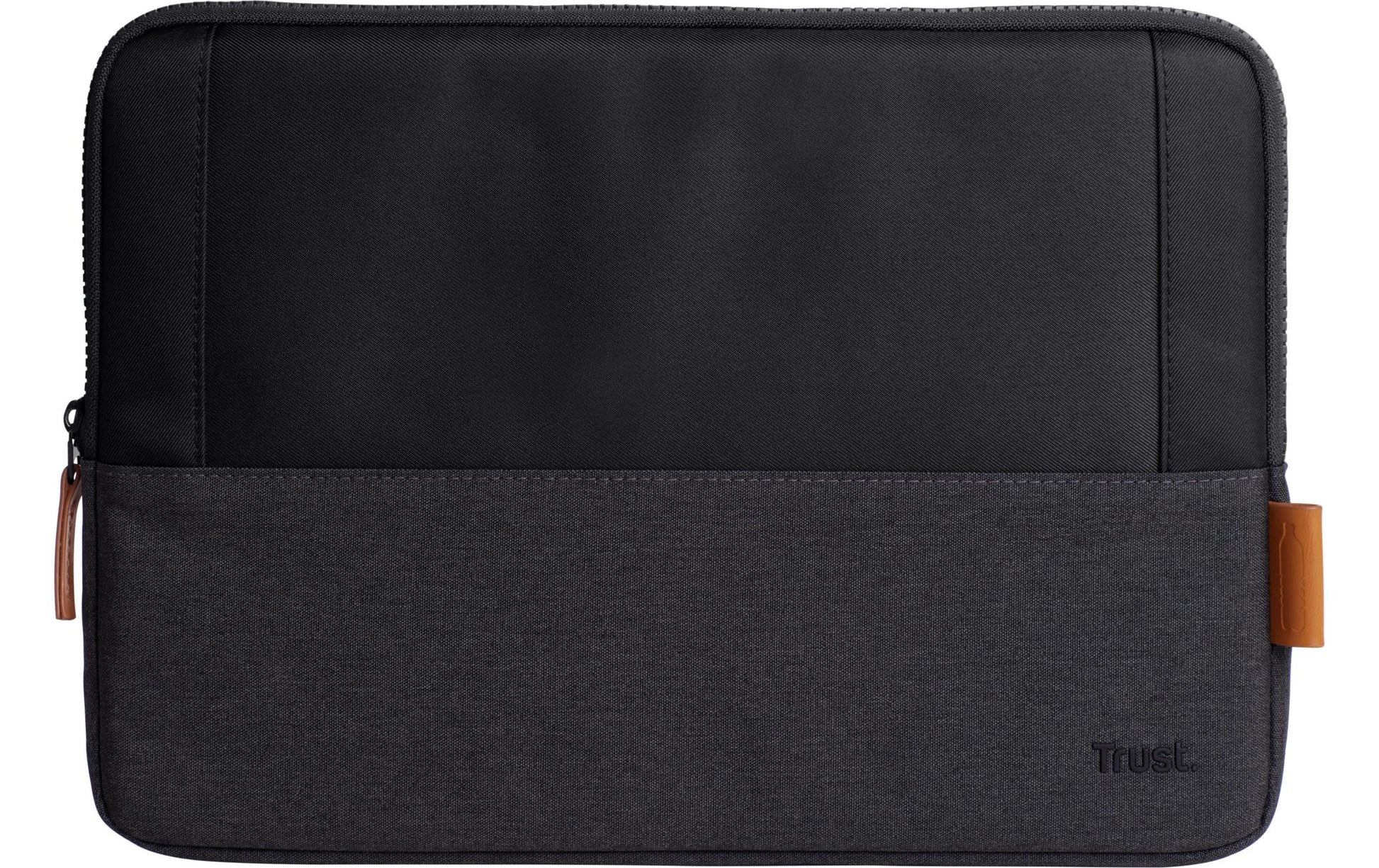 Trust Lisboa Notebook-Schutzhülle – für Notebooks bis 13,3", recyceltes Polyester, schwarz