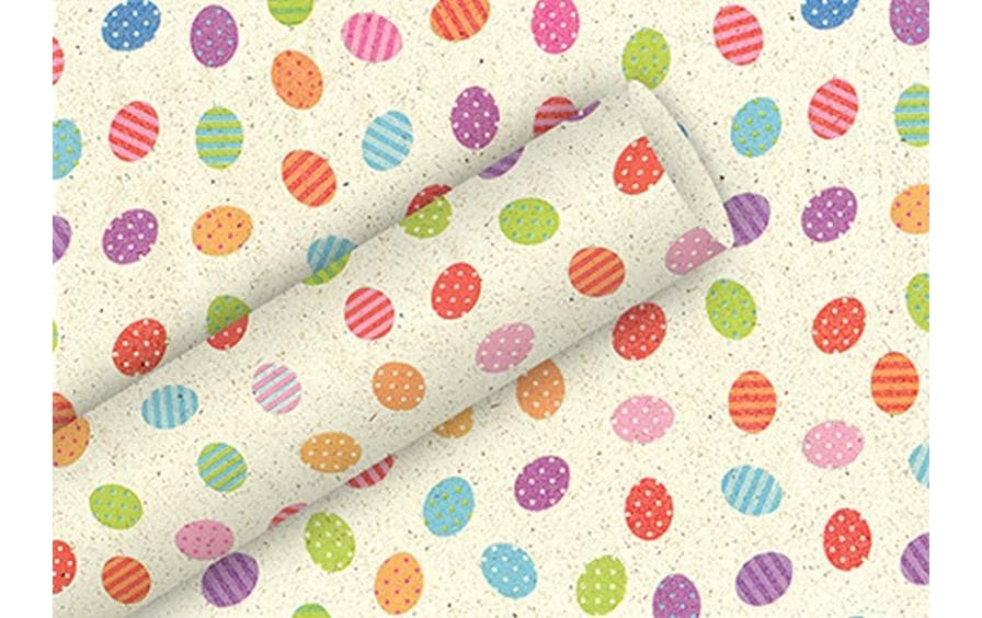Braun + Company Geschenkpapier – Ostereier – Aus Graspapier – 700 × 1500 mm