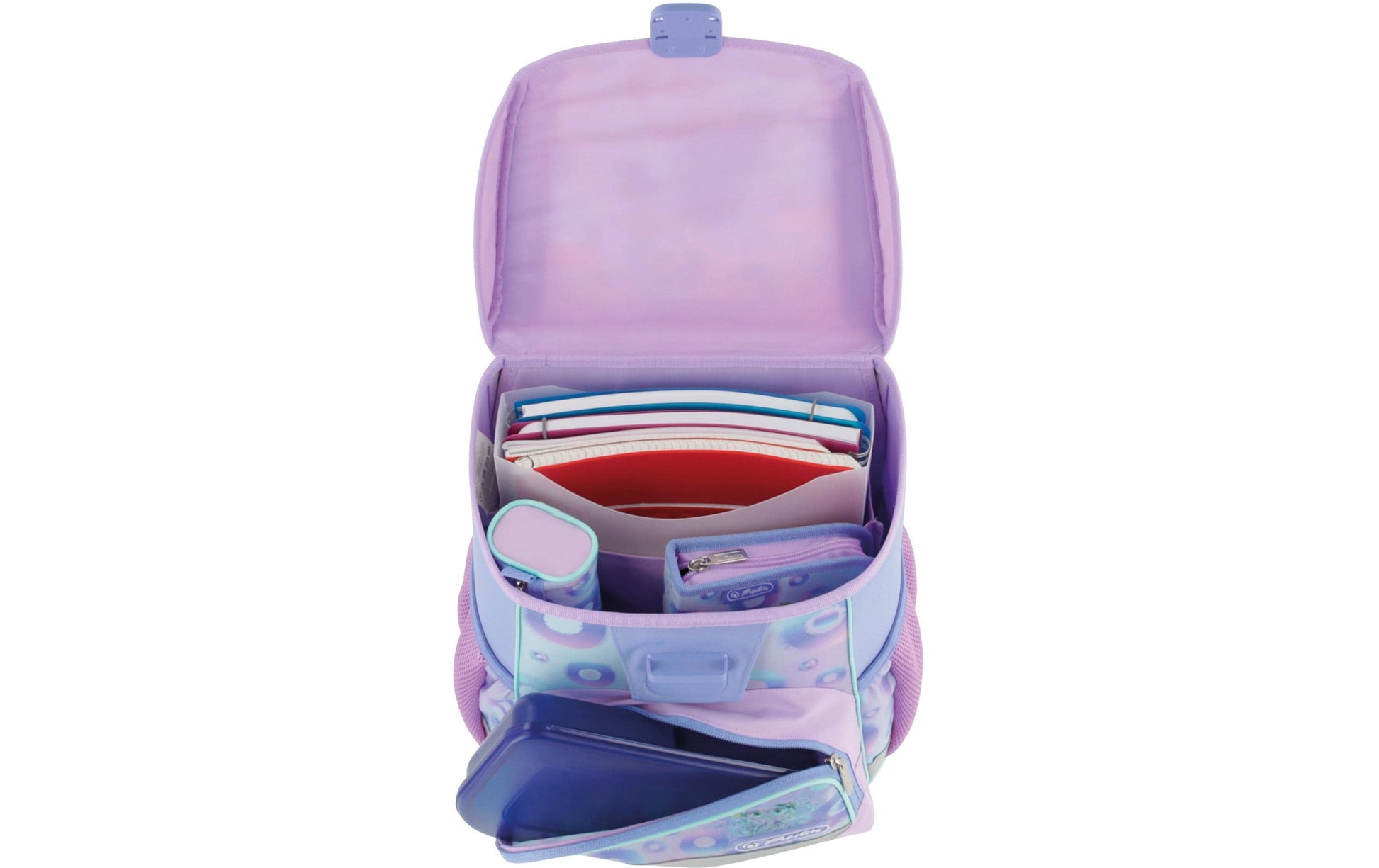 Herlitz Loop Plus – Schulrucksack-Set 4-teilig, Mystic Mermaid, 16 l, 31×37×22 cm